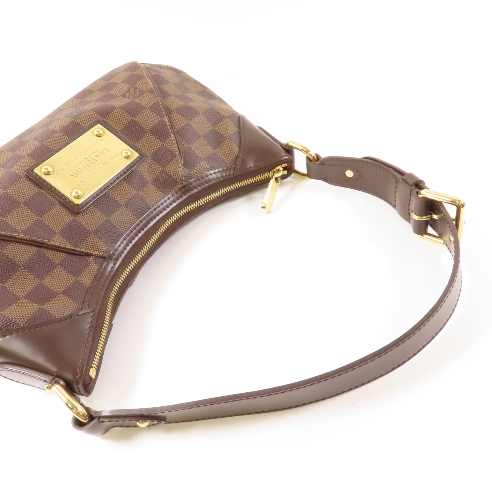 LOUIS VUITTON Damier Thames PM金扣肩背袋啡色
