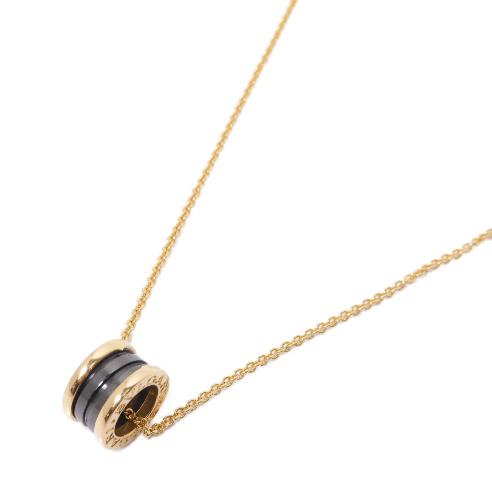 BVLGARI 18K玫瑰金/陶瓷B-zero1 Necklace項鍊