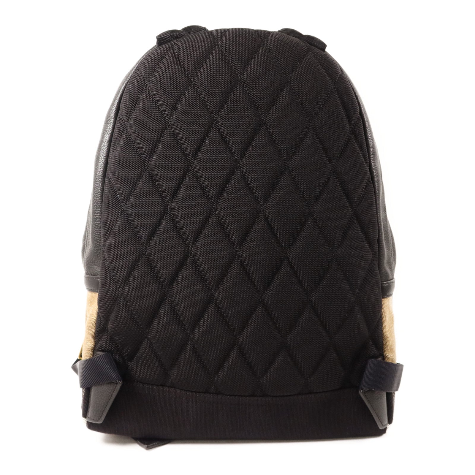 BURBERRY 帆布/牛皮皮革Abbeydale Backpack金扣背包