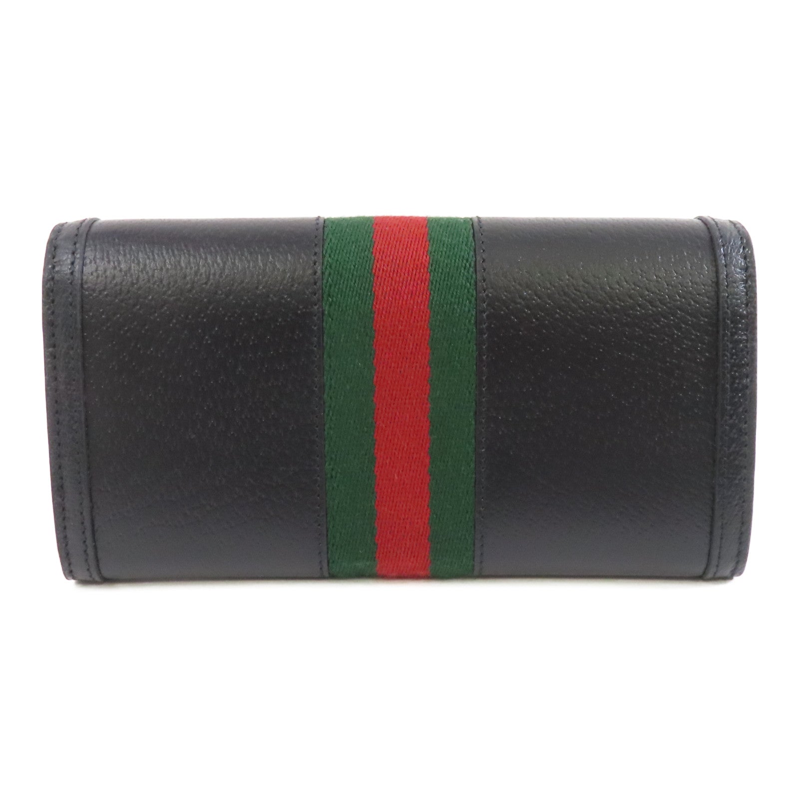 GUCCI 牛皮皮革Ophidia Long Wallet金扣長錢包黑色