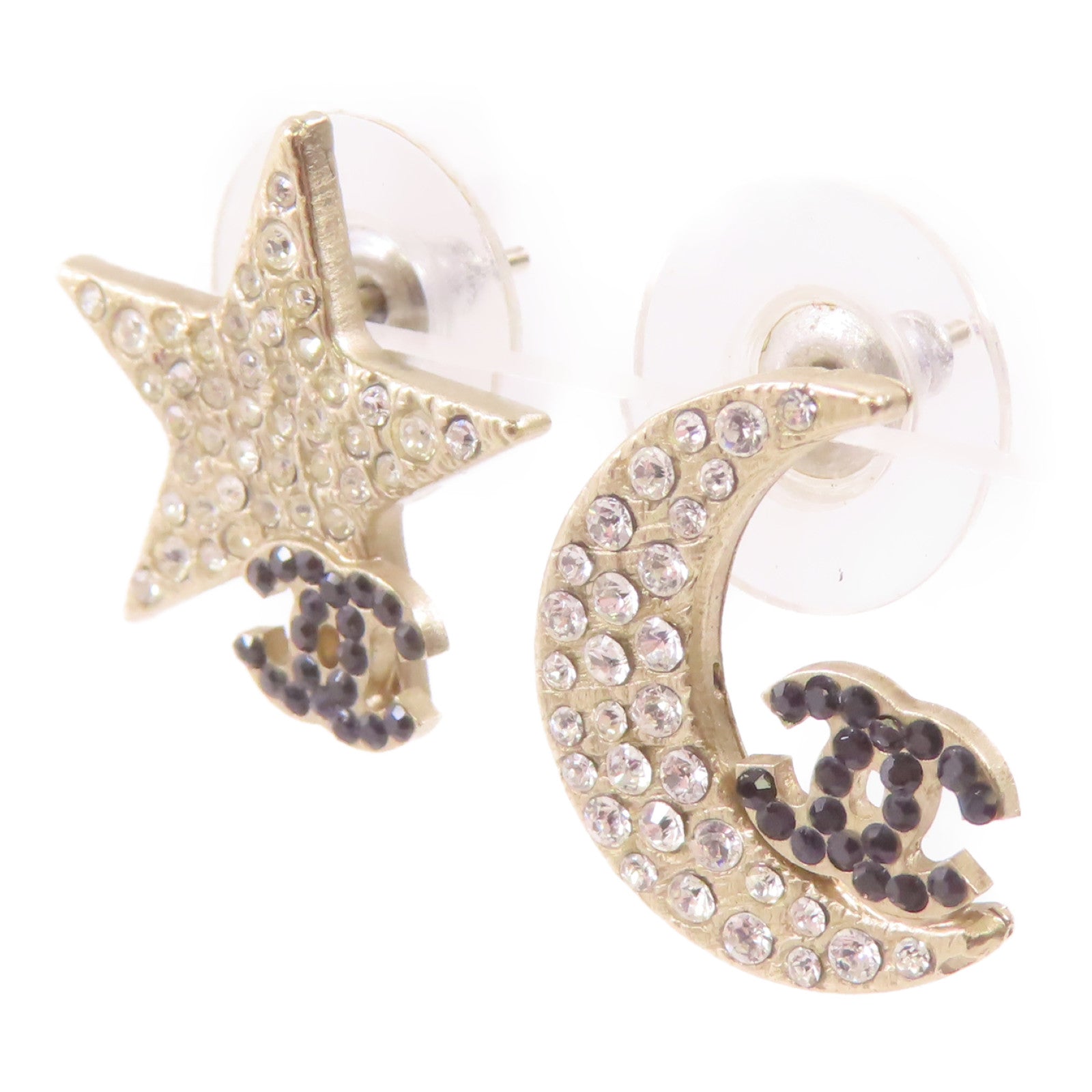 CHANEL 金屬Earrings耳環金色/白色/黑色