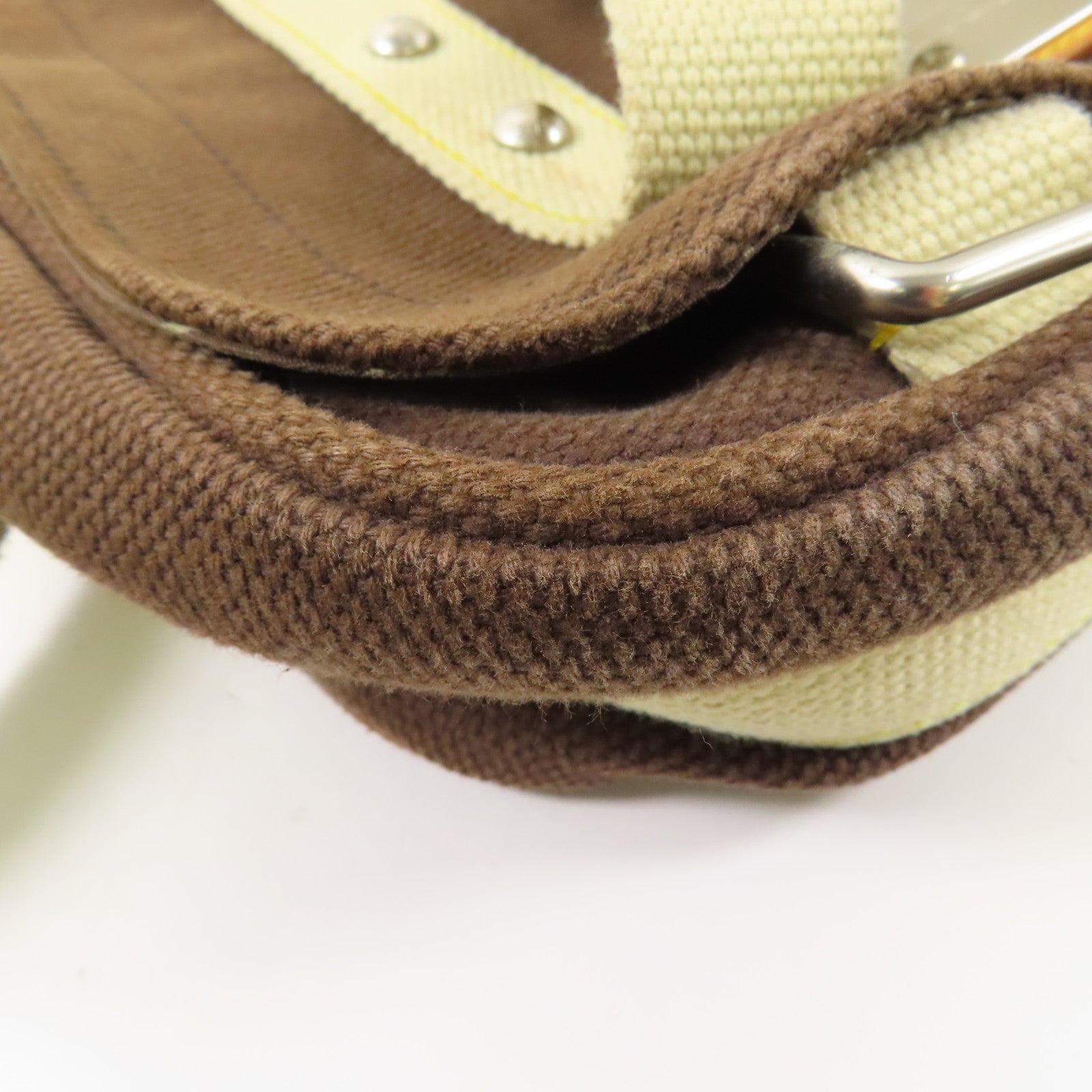 LOUIS VUITTON 帆布Besace PM銀扣肩背袋
