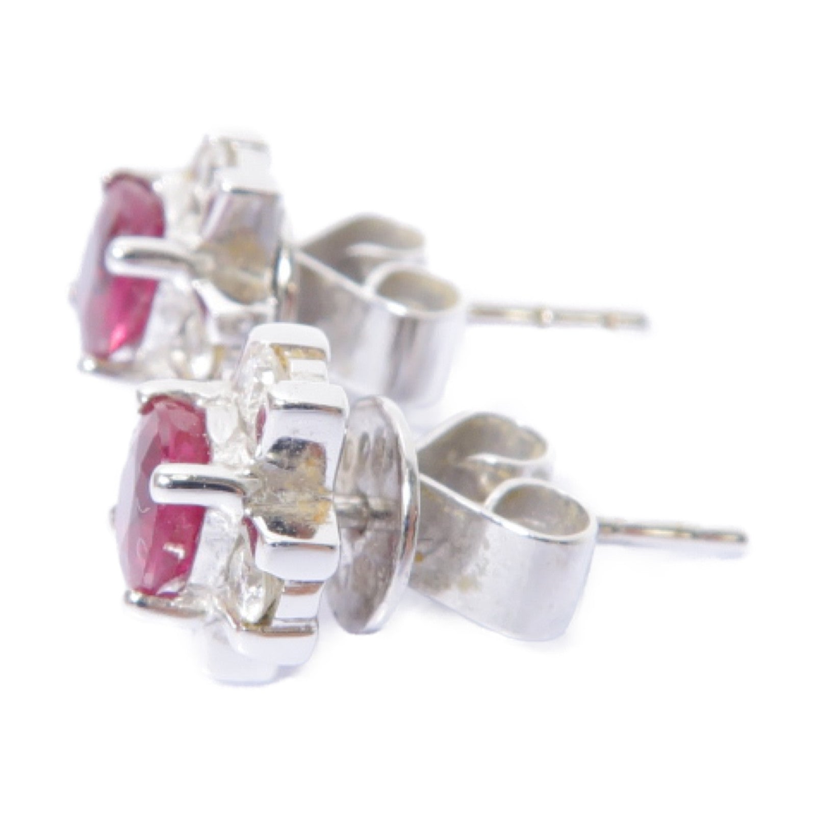 JEWELRY 【激減優惠】18K白金Ruby Earrings 0.93ct紅寶石耳環
