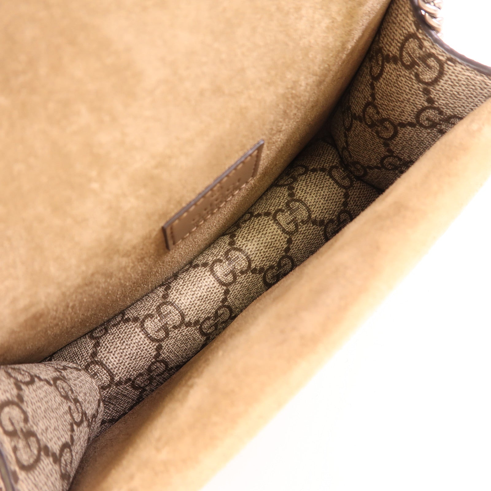 GUCCI GG SHW 2 Way Bag 752029 Coated Canvas Brown