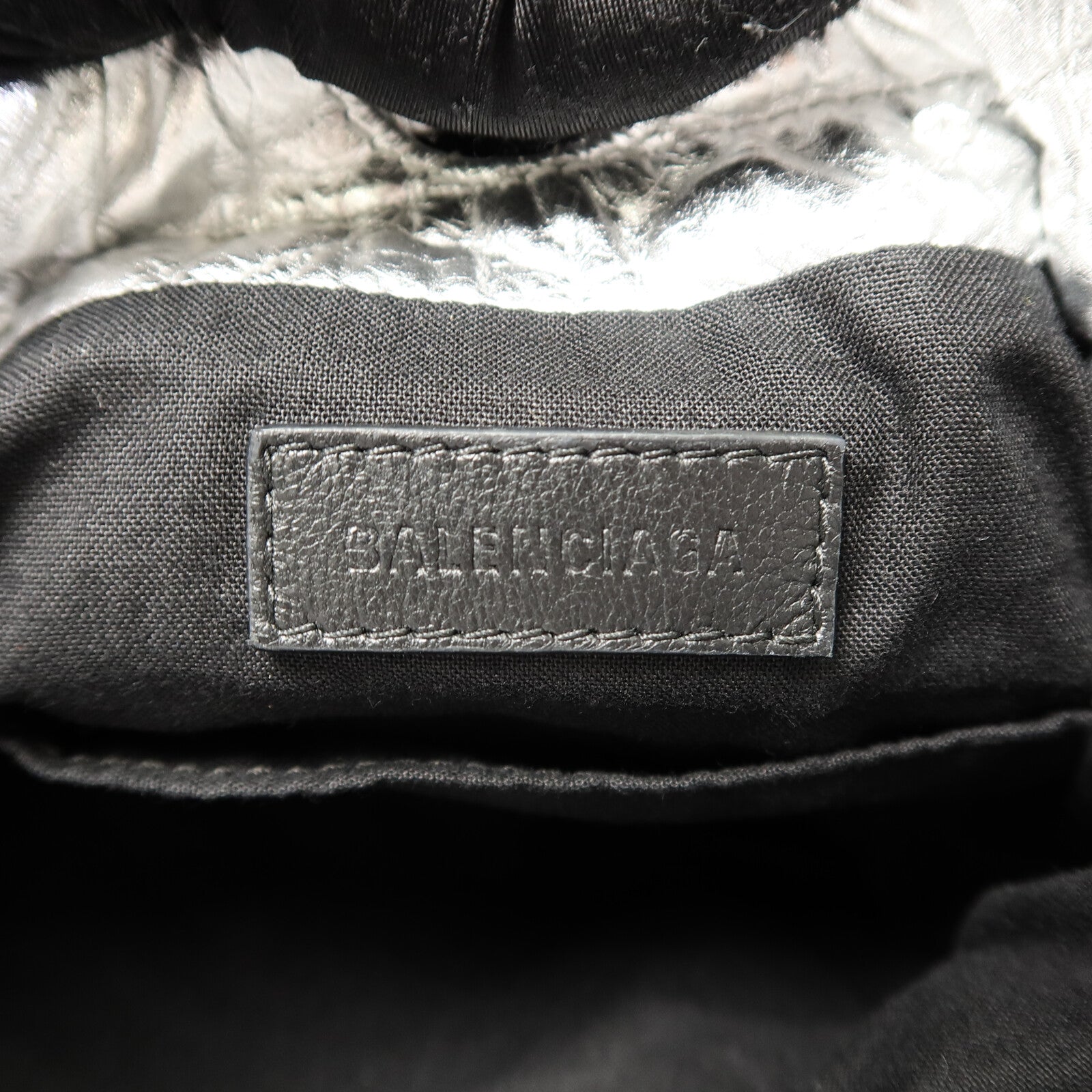 BALENCIAGA 牛皮皮革Crush Tote XS鏈帶肩背袋
