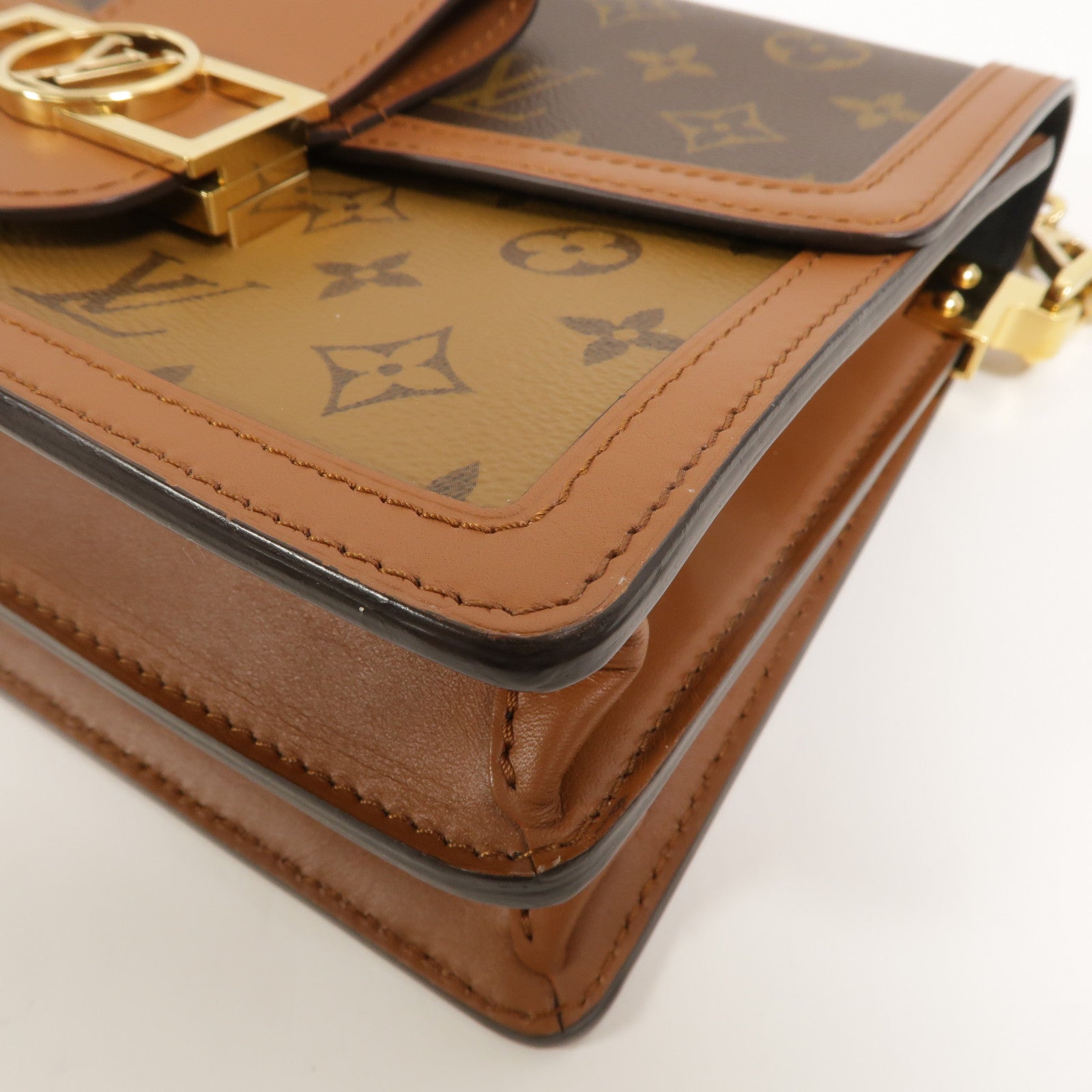 LOUIS VUITTON Monogram/Monogram Reverse Dauphine MM手挽肩背兩用袋