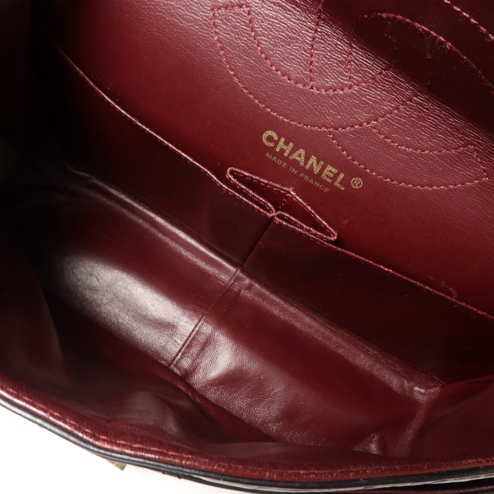 CHANEL 牛皮皮革2.55 Medium鏈帶肩背袋