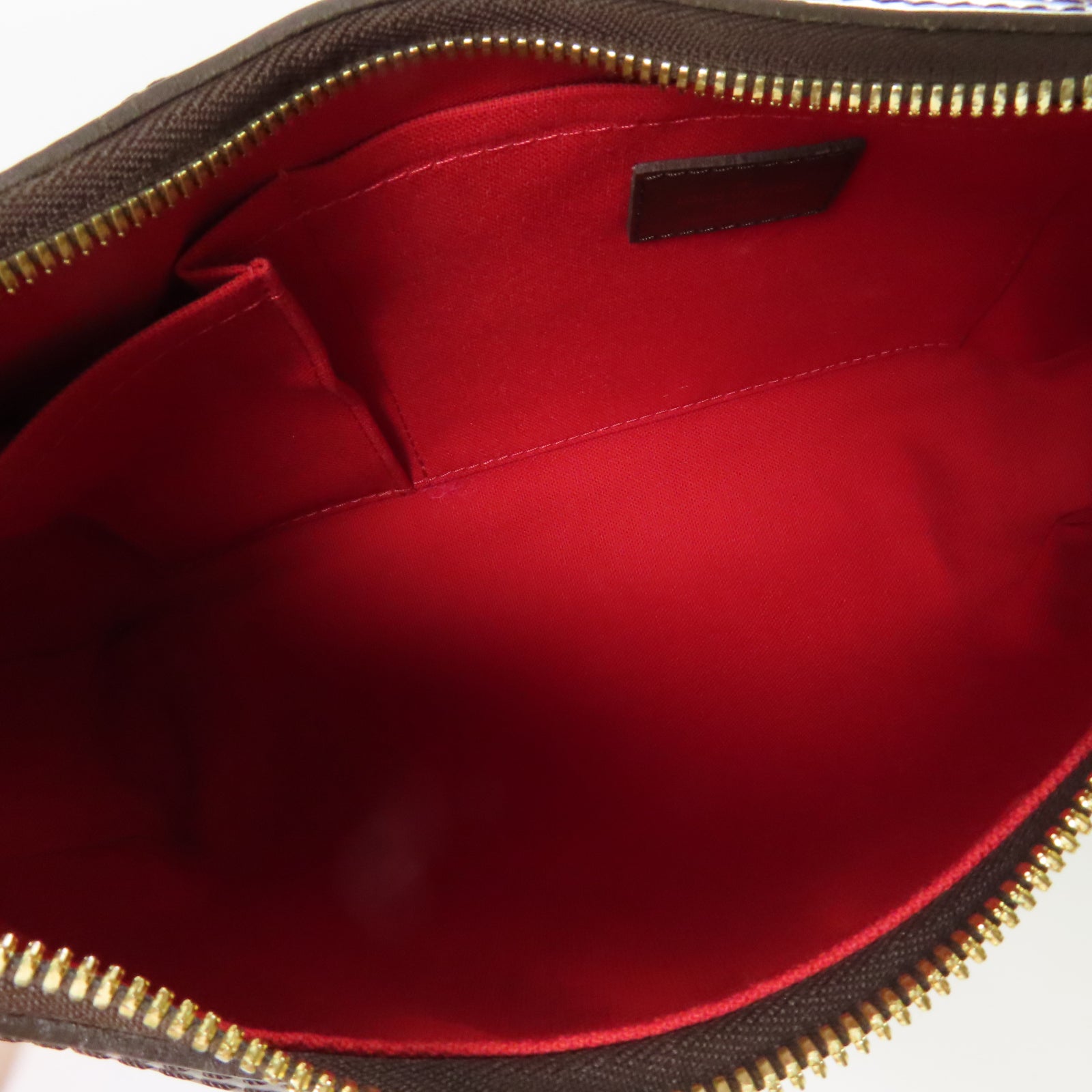 LOUIS VUITTON Damier Thames PM金扣肩背袋啡色