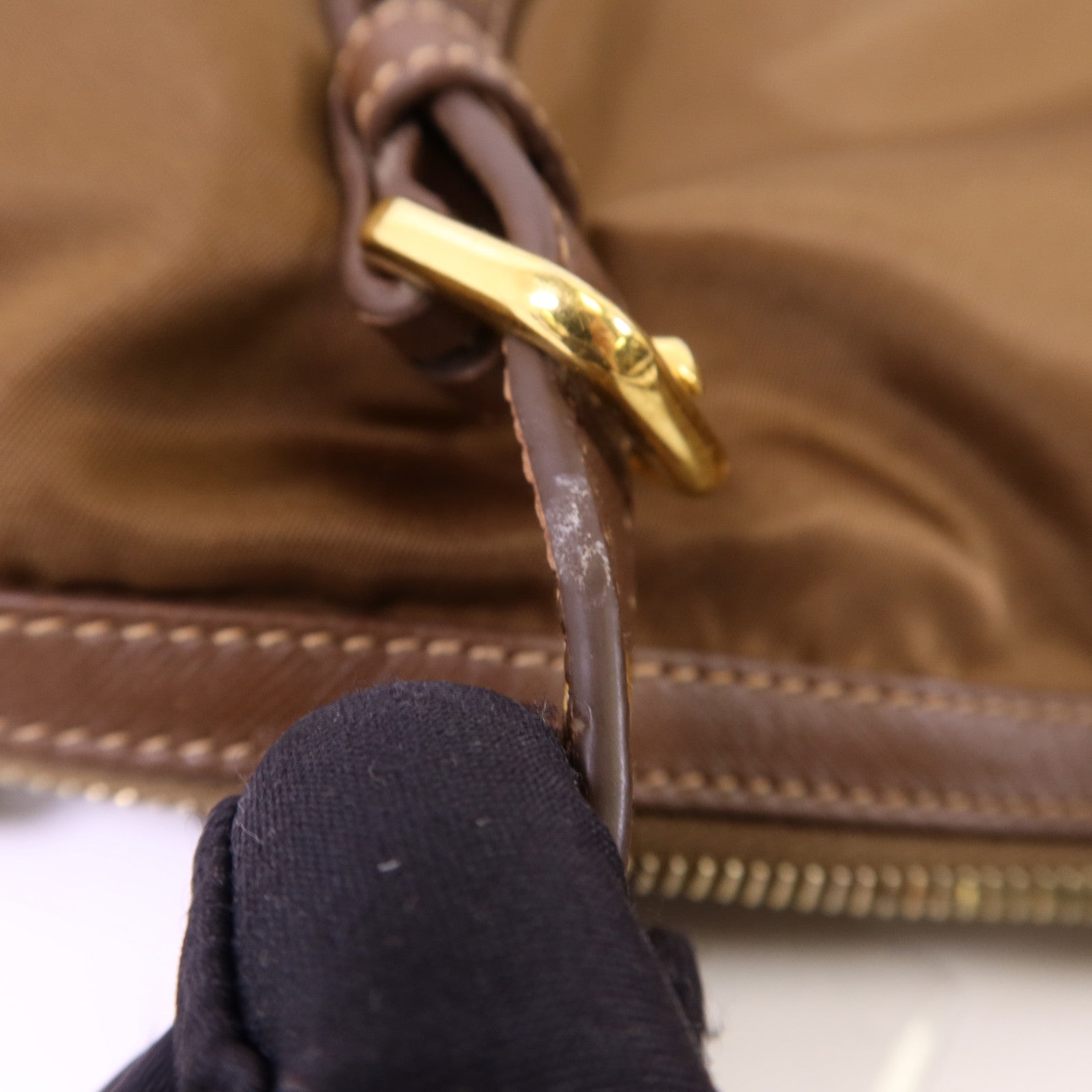 PRADA 尼龍Tote Bag金扣手挽袋