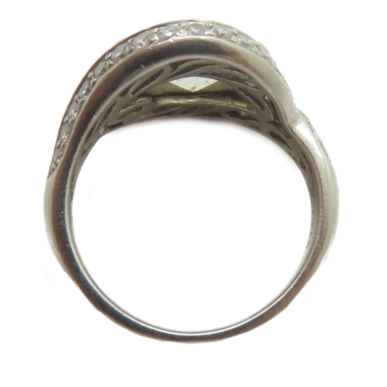 JEWELRY PT900鉑金Diamond Ring 1.735ct/1.00ct鑚石戒指US#6.75