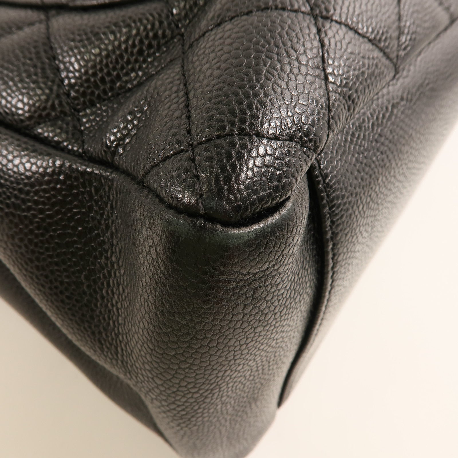 CHANEL 牛皮皮革GST Grand Shopping Tote Bag銀扣肩背袋/手挽袋