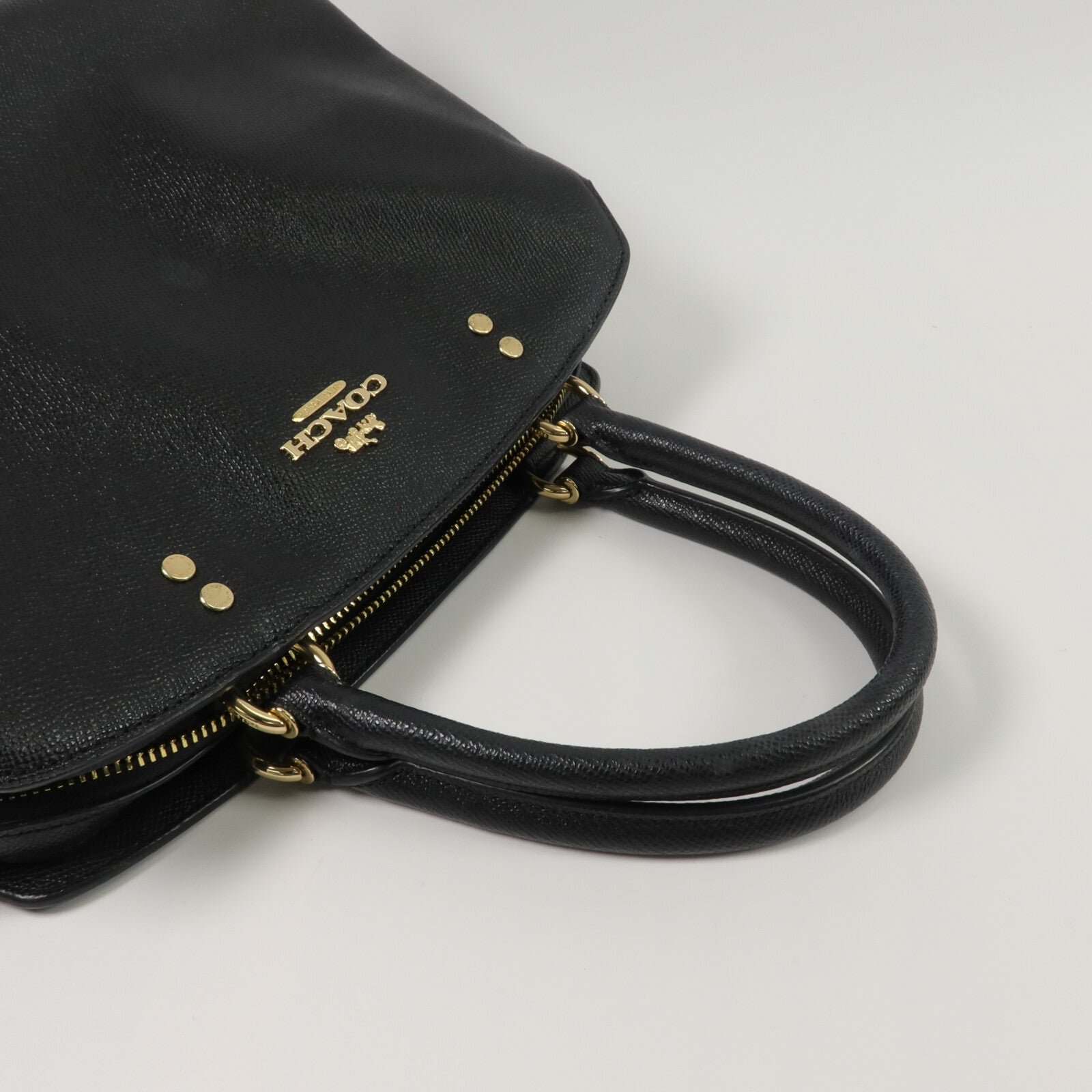 COACH 牛皮皮革Lillie Carryall Large手挽肩背兩用袋