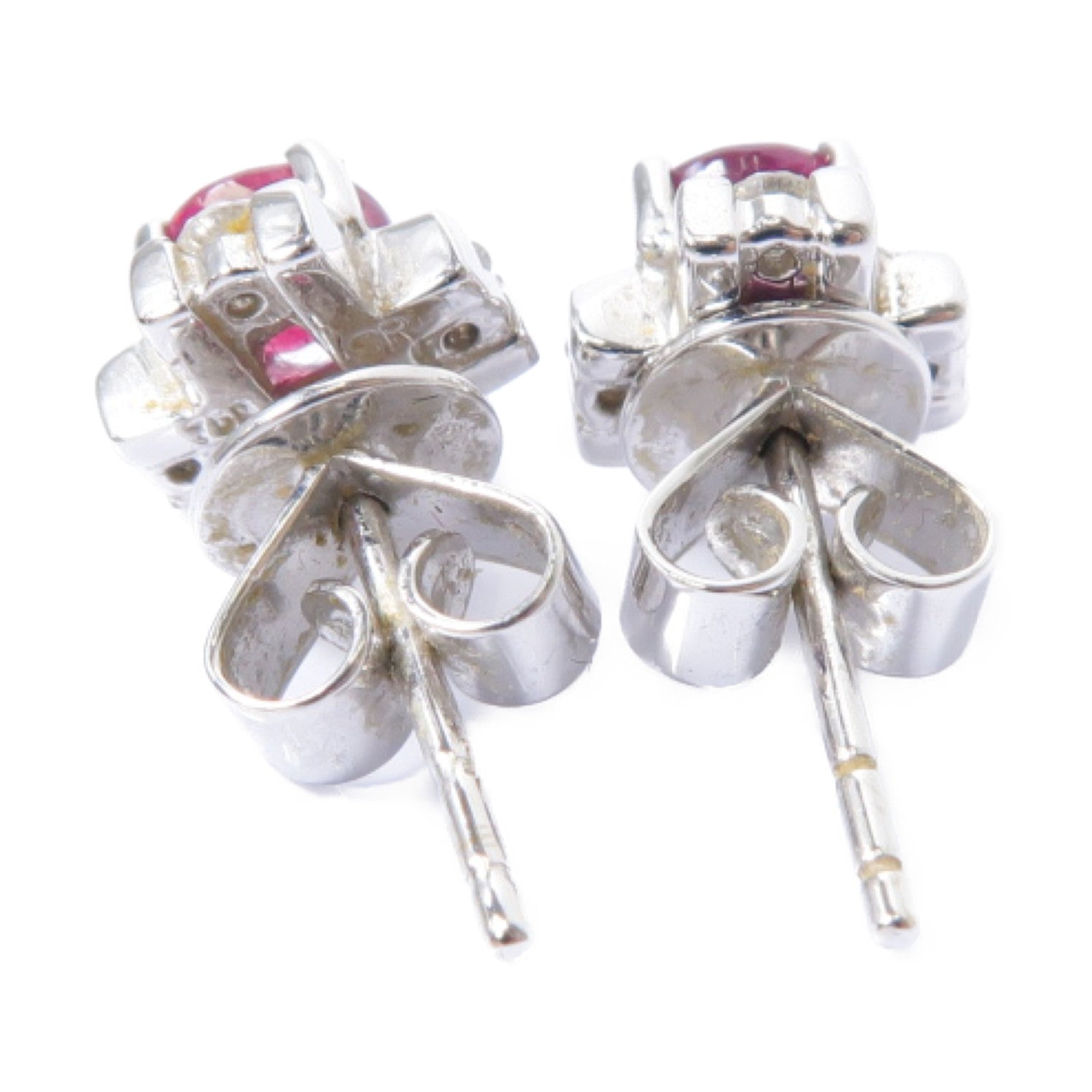 JEWELRY 【激減優惠】18K白金Ruby Earrings 0.93ct紅寶石耳環