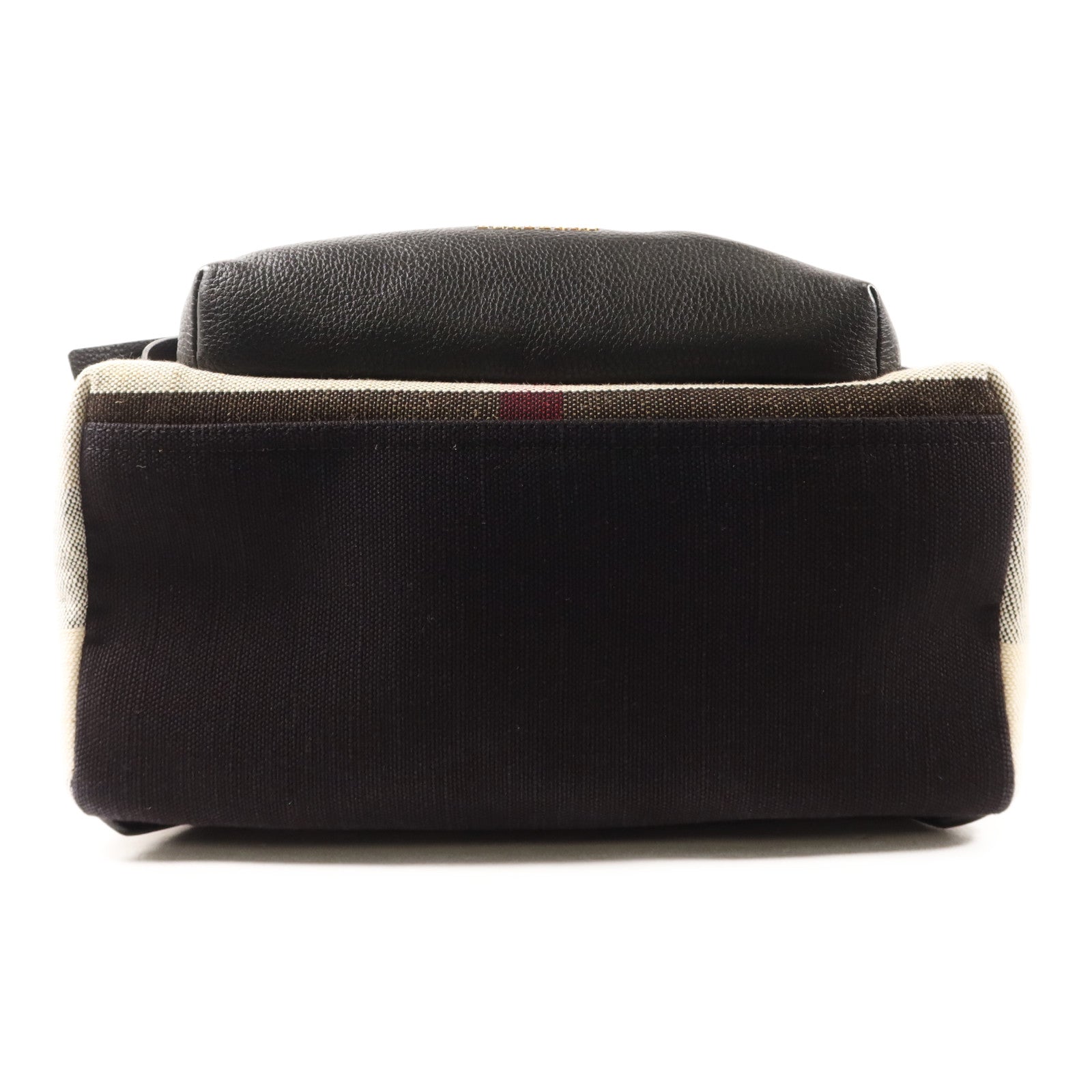 BURBERRY 帆布/牛皮皮革Abbeydale Backpack金扣背包