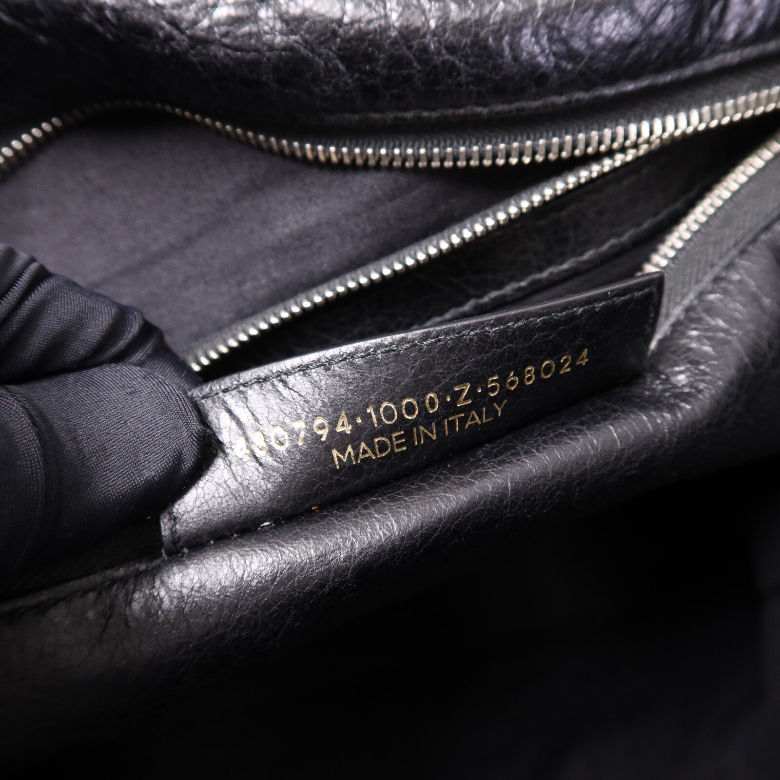 BALENCIAGA 羊皮皮革Bazar Shopper銀扣肩背袋