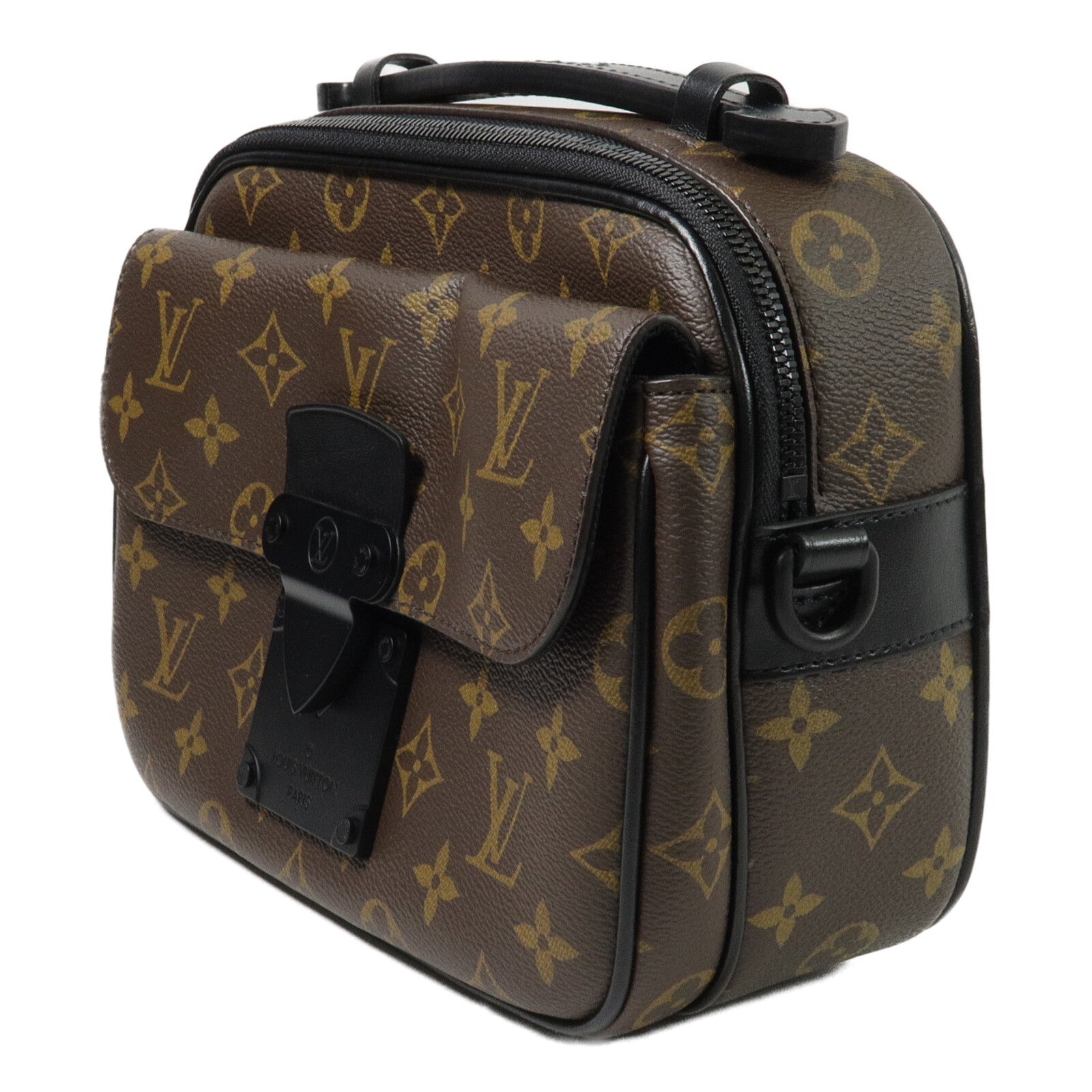 LOUIS VUITTON Monogram S Lock Messenger手挽肩背兩用袋