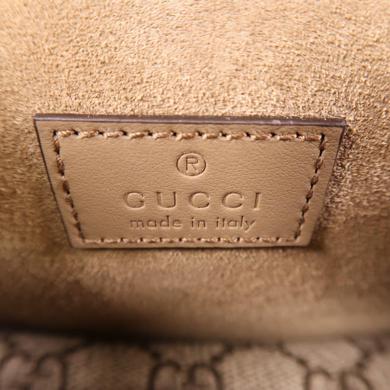 GUCCI GG SHW 2 Way Bag 752029 Coated Canvas Brown
