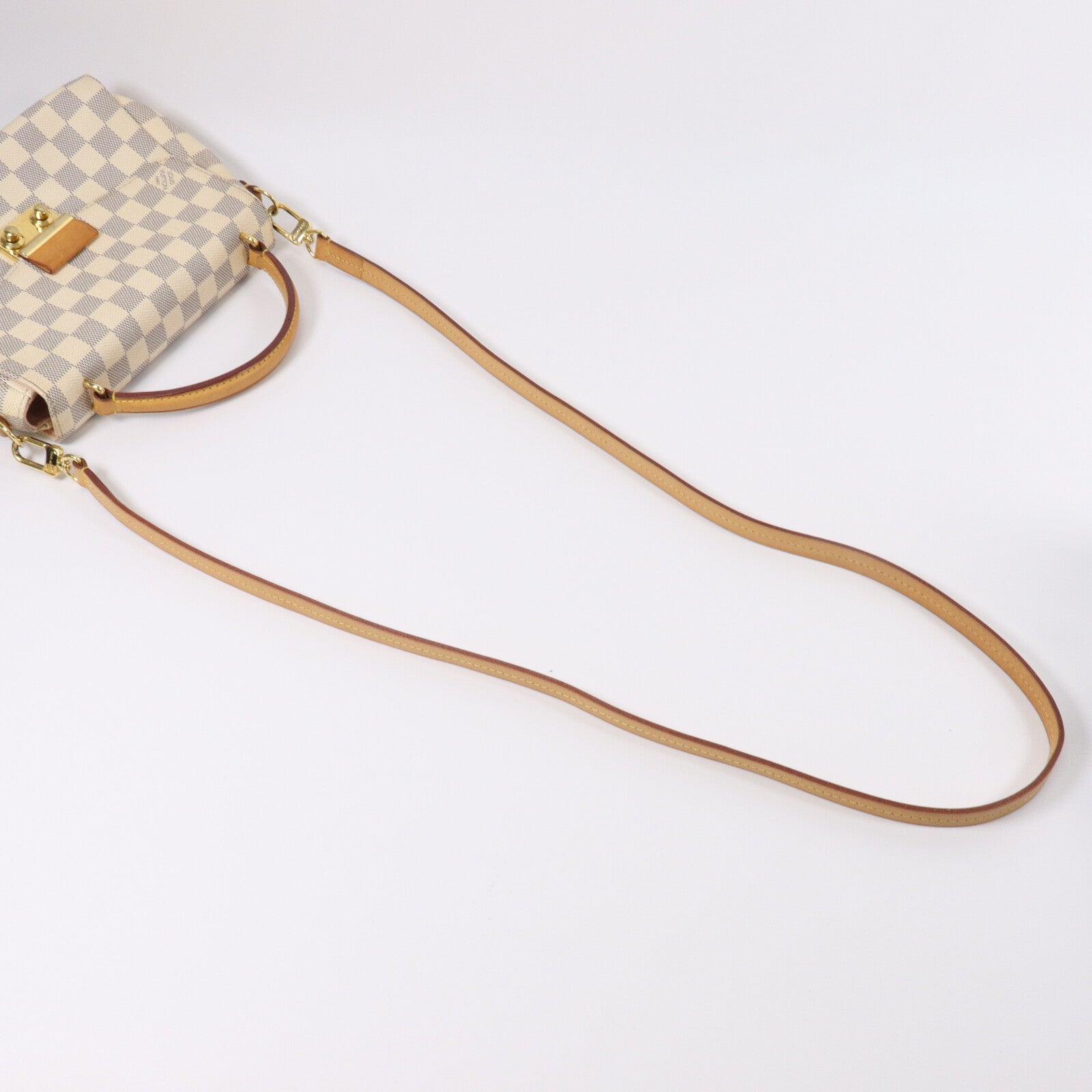 LOUIS VUITTON Damier Croisette手挽肩背兩用袋