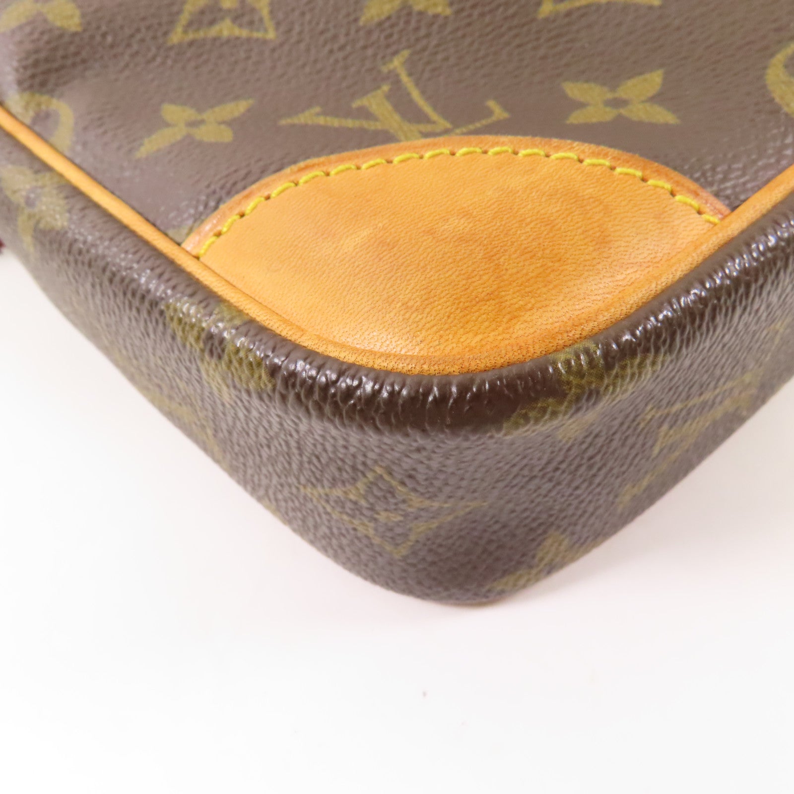 LOUIS VUITTON Monogram Danube金扣肩背袋棕色