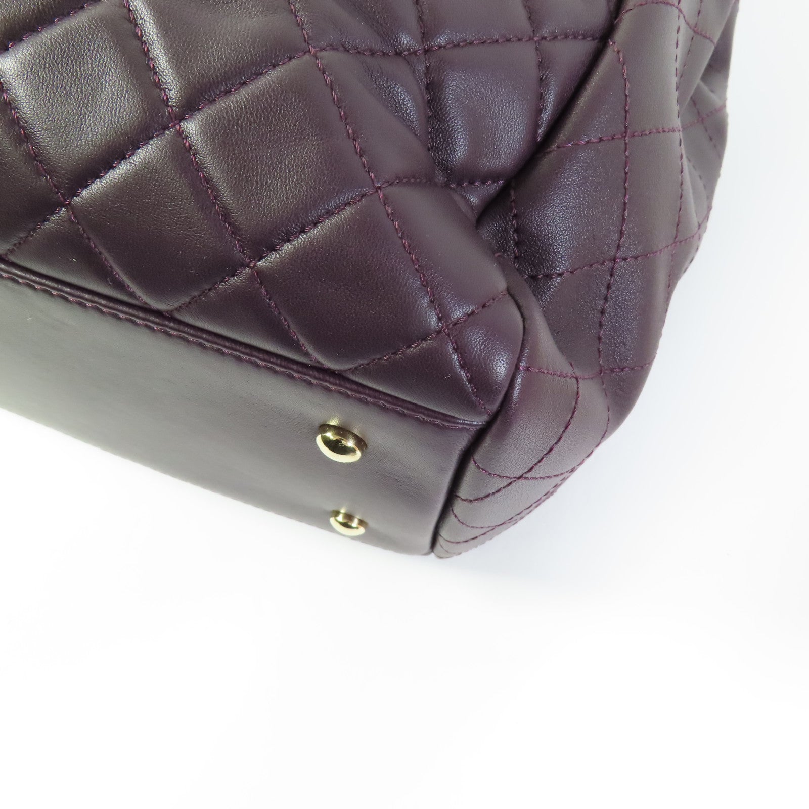 CHANEL 羊皮皮革Shoulder Bag金扣鏈帶肩背袋