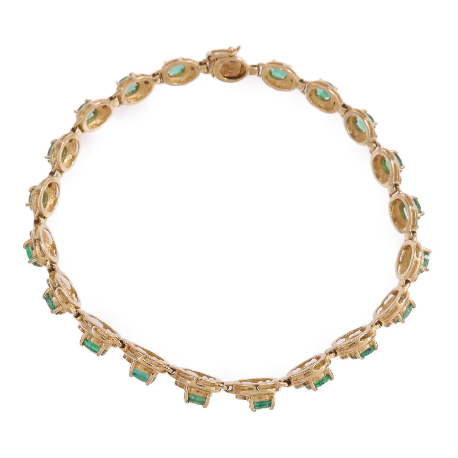 JEWELRY 18K黃金/白金Emerald Bracelet綠寶石手鏈