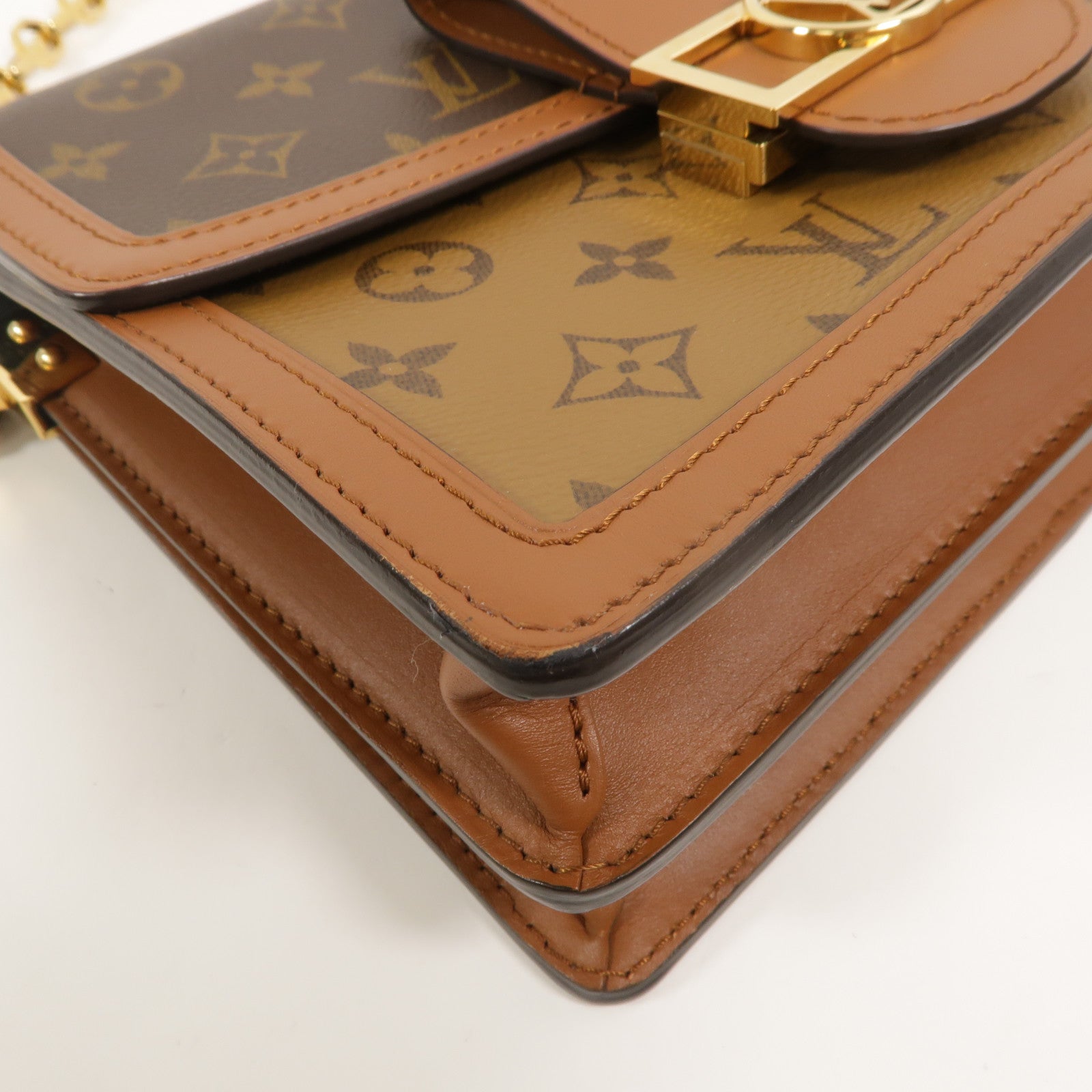 LOUIS VUITTON Monogram/Monogram Reverse Dauphine MM手挽肩背兩用袋
