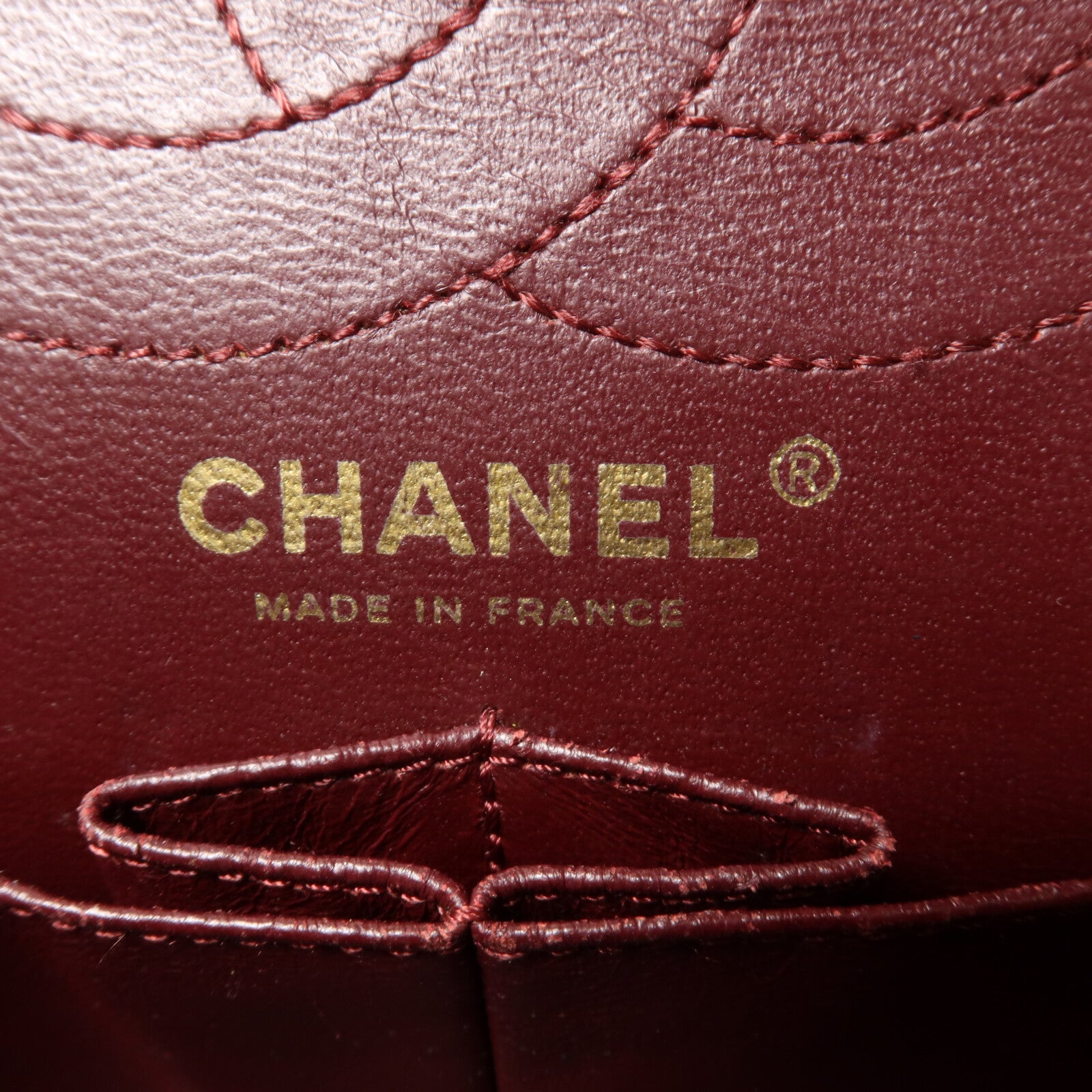 CHANEL 牛皮皮革2.55 Medium鏈帶肩背袋