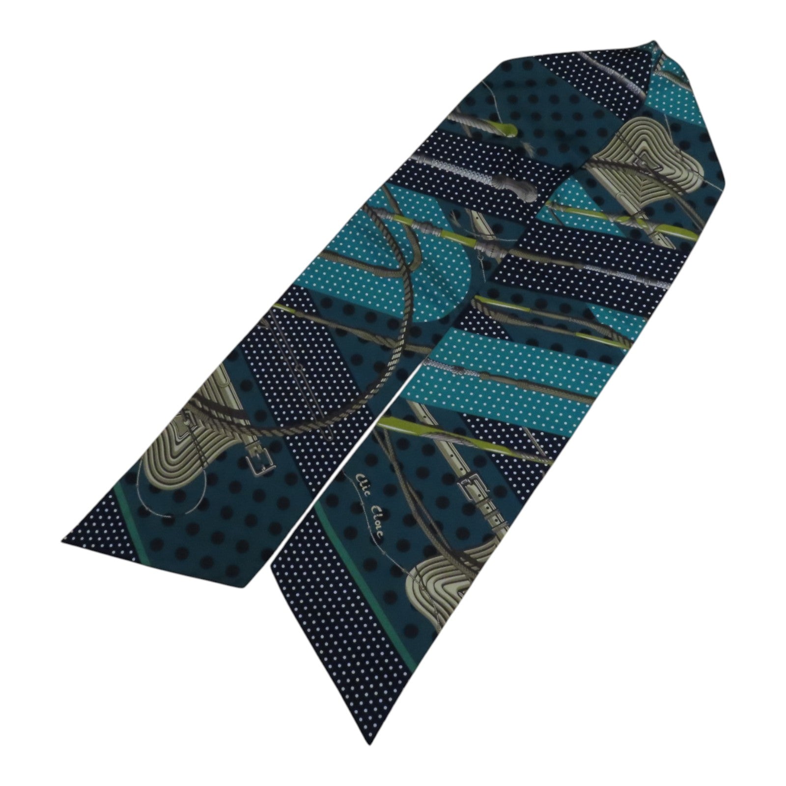 HERMES 絲質TMaxi Twilly Scarf絲巾