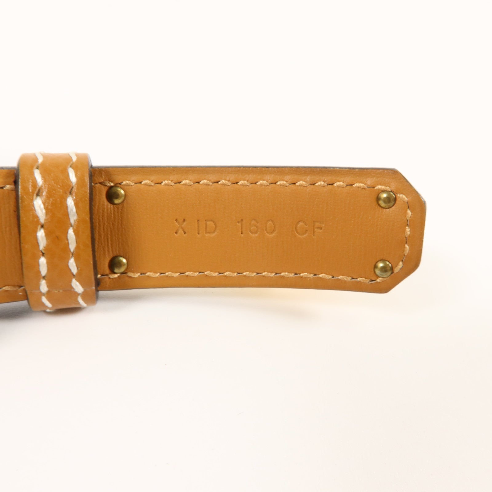 HERMES Epsom皮革Kelly 18 Belt皮帶Gold
