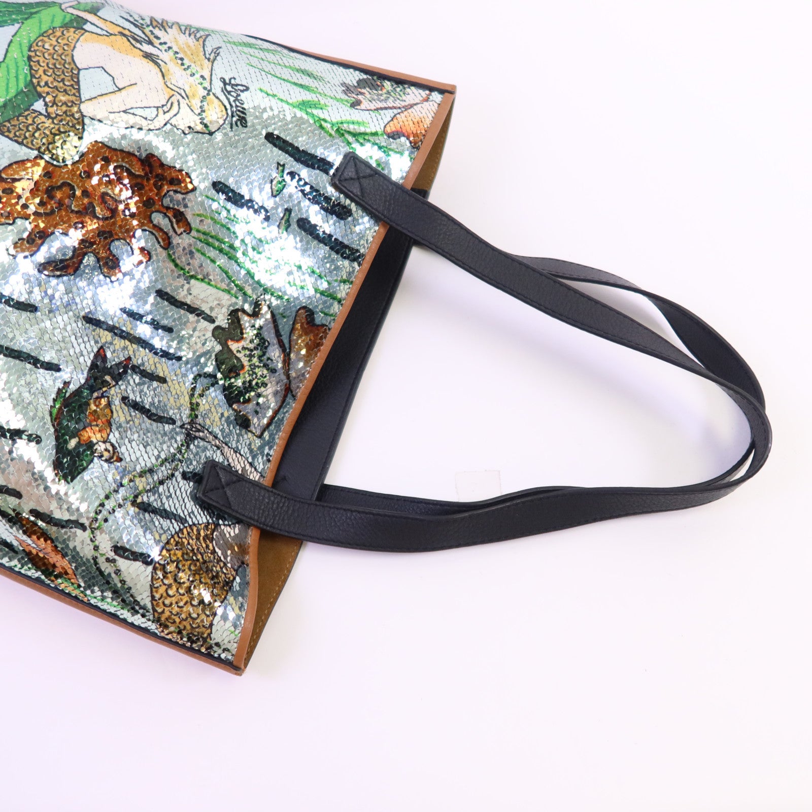 LOEWE 牛皮皮革/亮片Paula's Ibiza Tote肩背袋