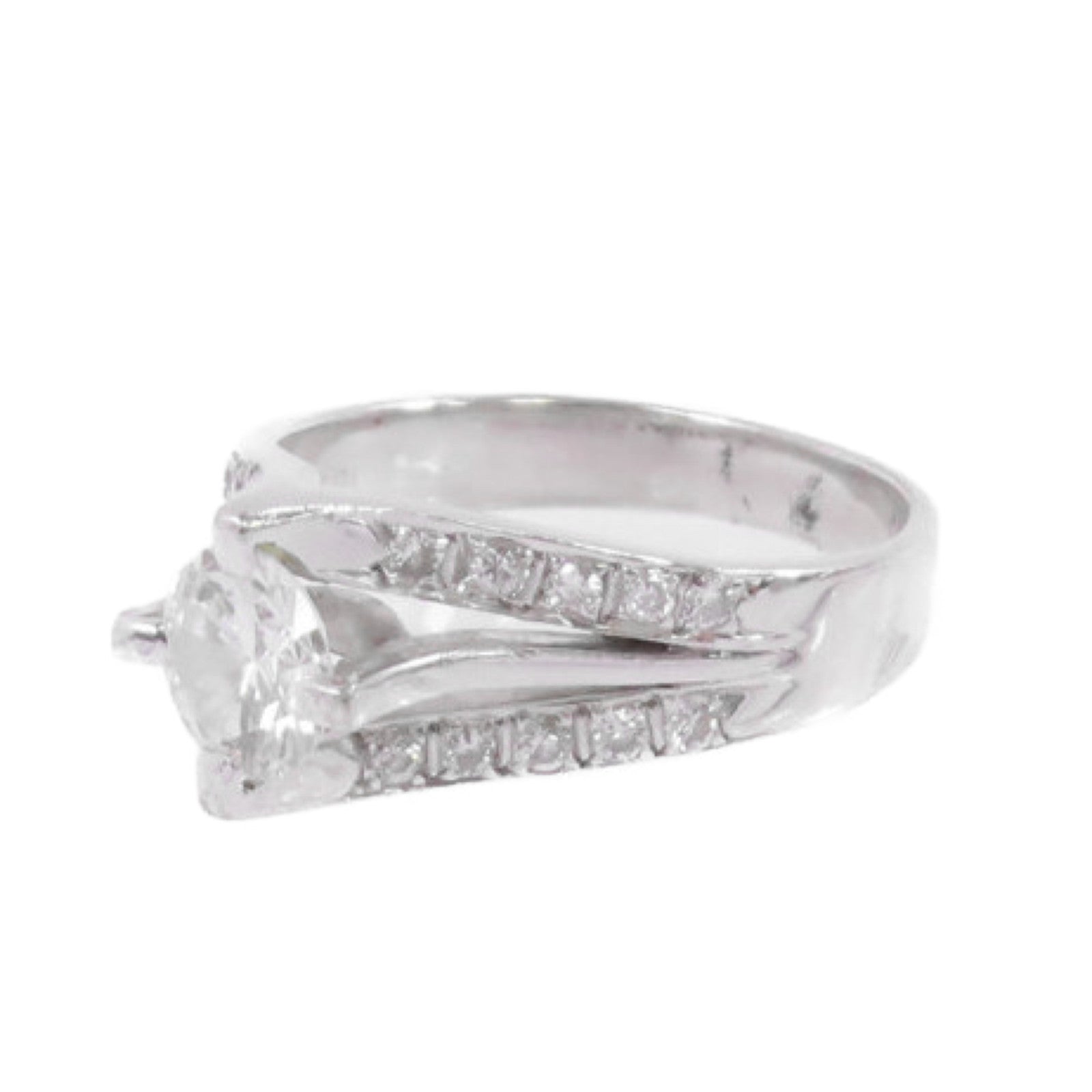 JEWELRY 18K白金/鑽石Diamond Ring戒指US#6.5