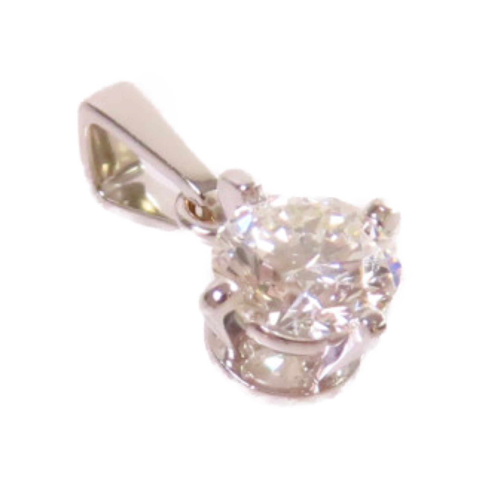 JEWELRY 18K白金/0.35ct鑽石Diamond Pendant Top吊墜頭扣
