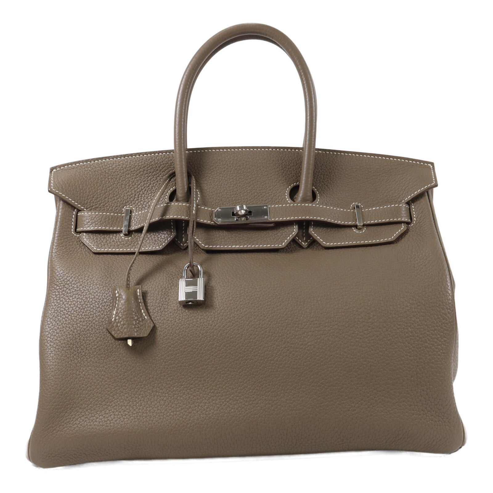 HERMES Clemence皮革Birkin 35手挽袋Etope