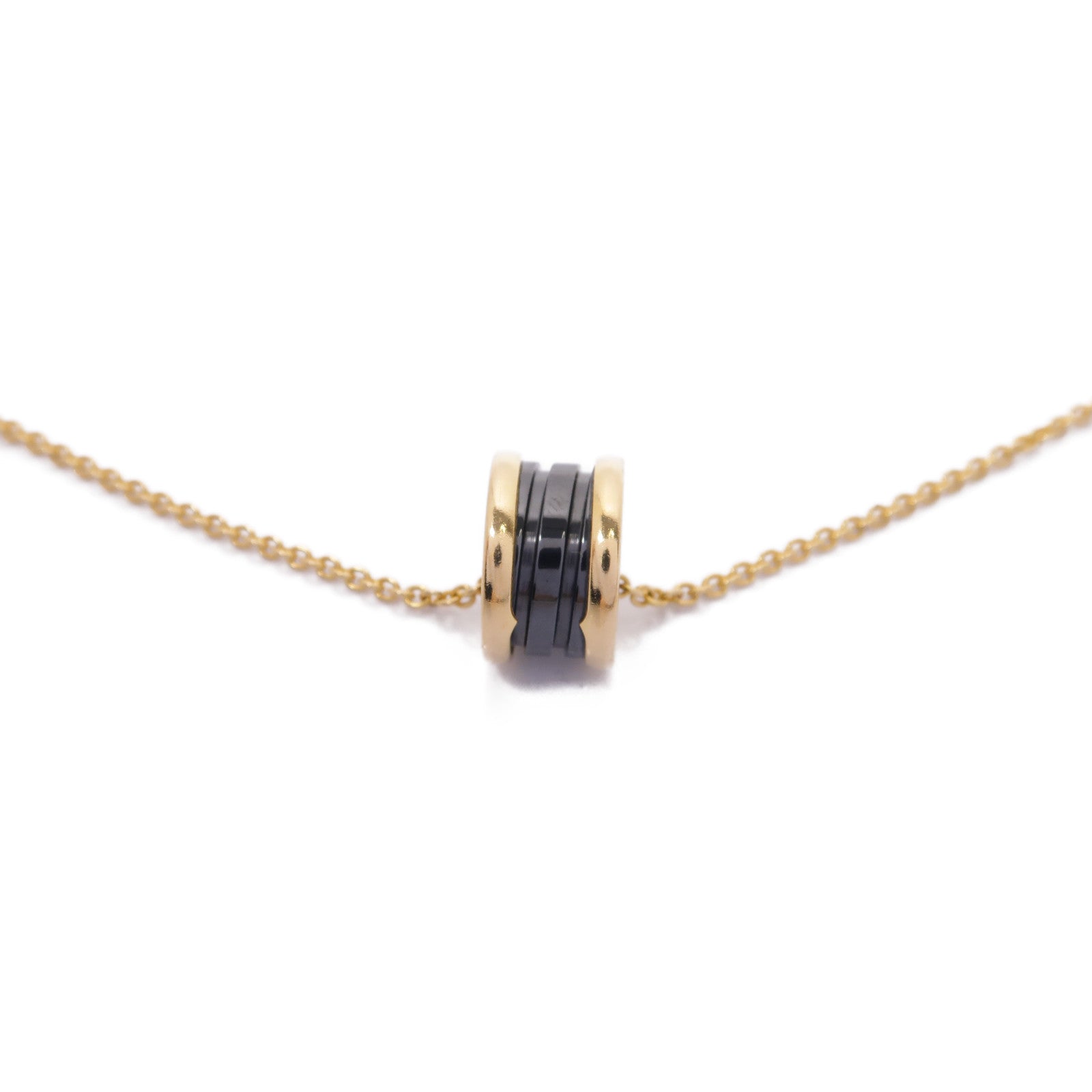 BVLGARI 18K玫瑰金/陶瓷B-zero1 Necklace項鍊