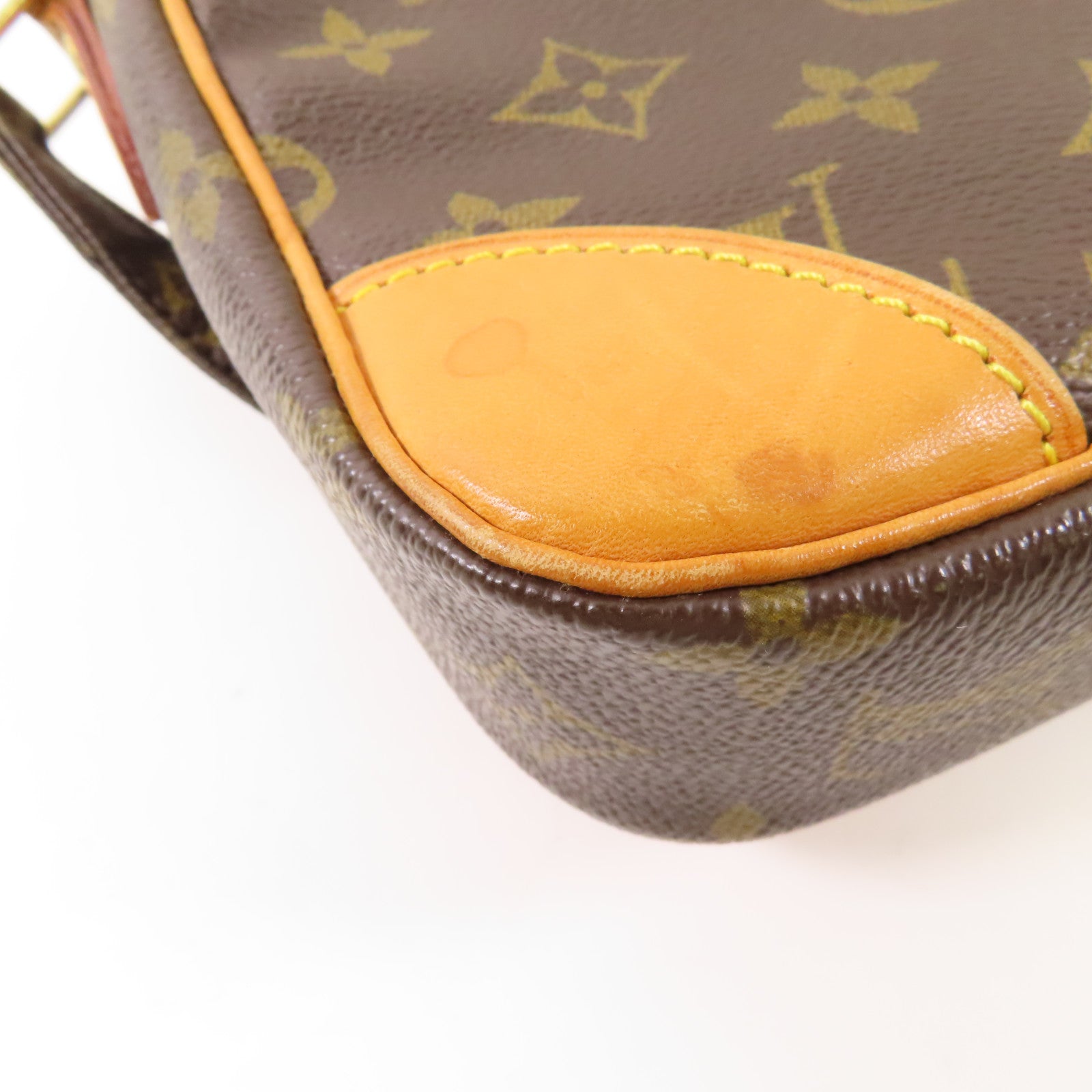 LOUIS VUITTON Monogram Danube金扣肩背袋棕色