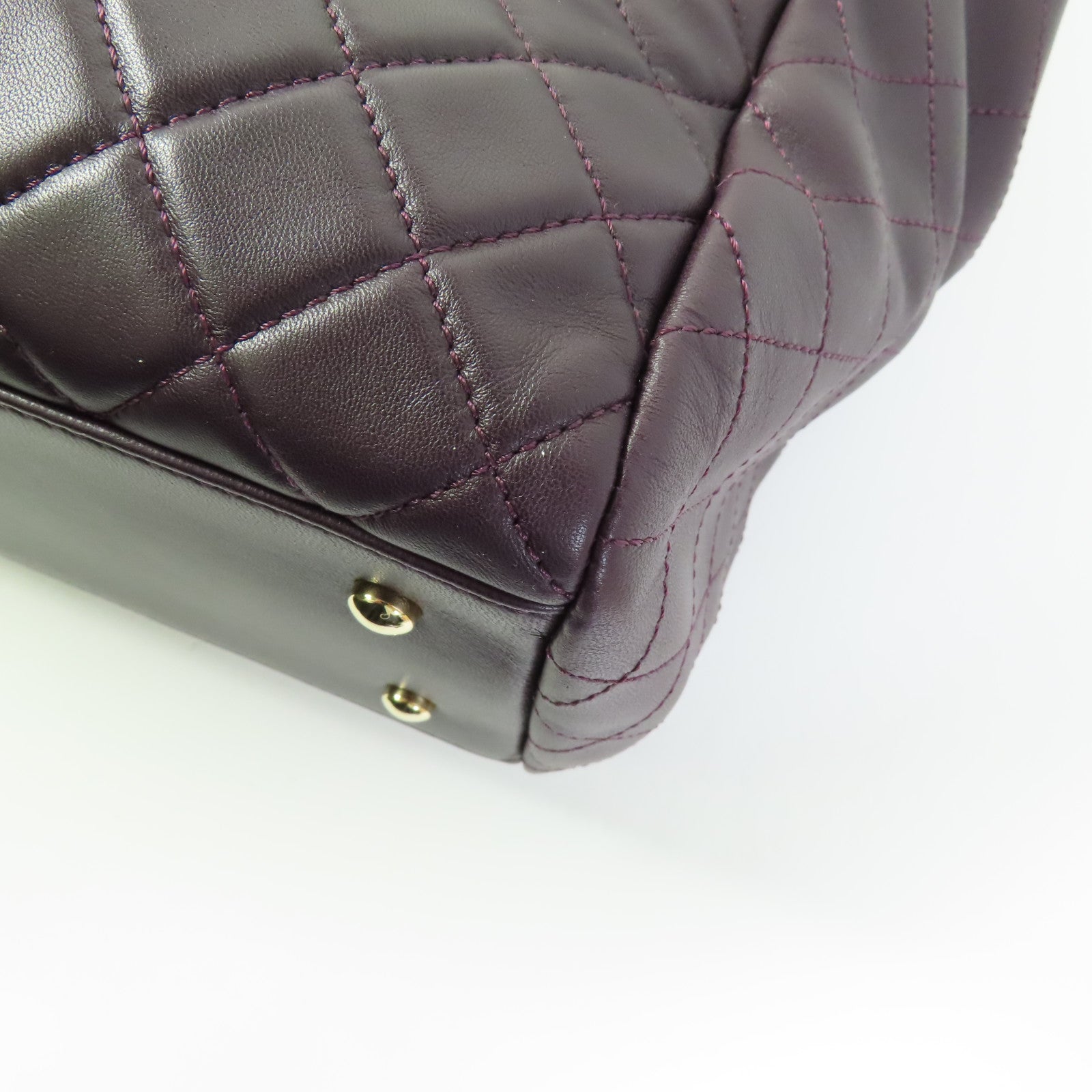 CHANEL 羊皮皮革Shoulder Bag金扣鏈帶肩背袋