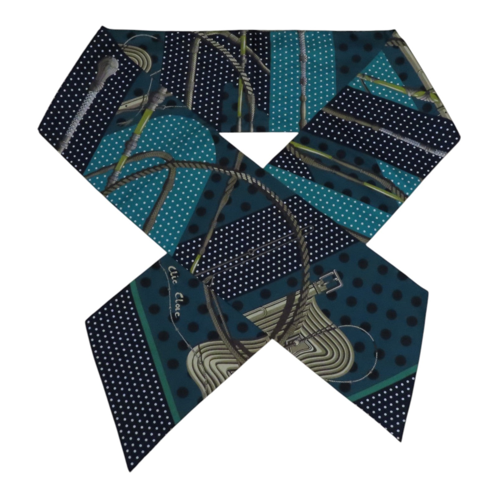 HERMES 絲質TMaxi Twilly Scarf絲巾