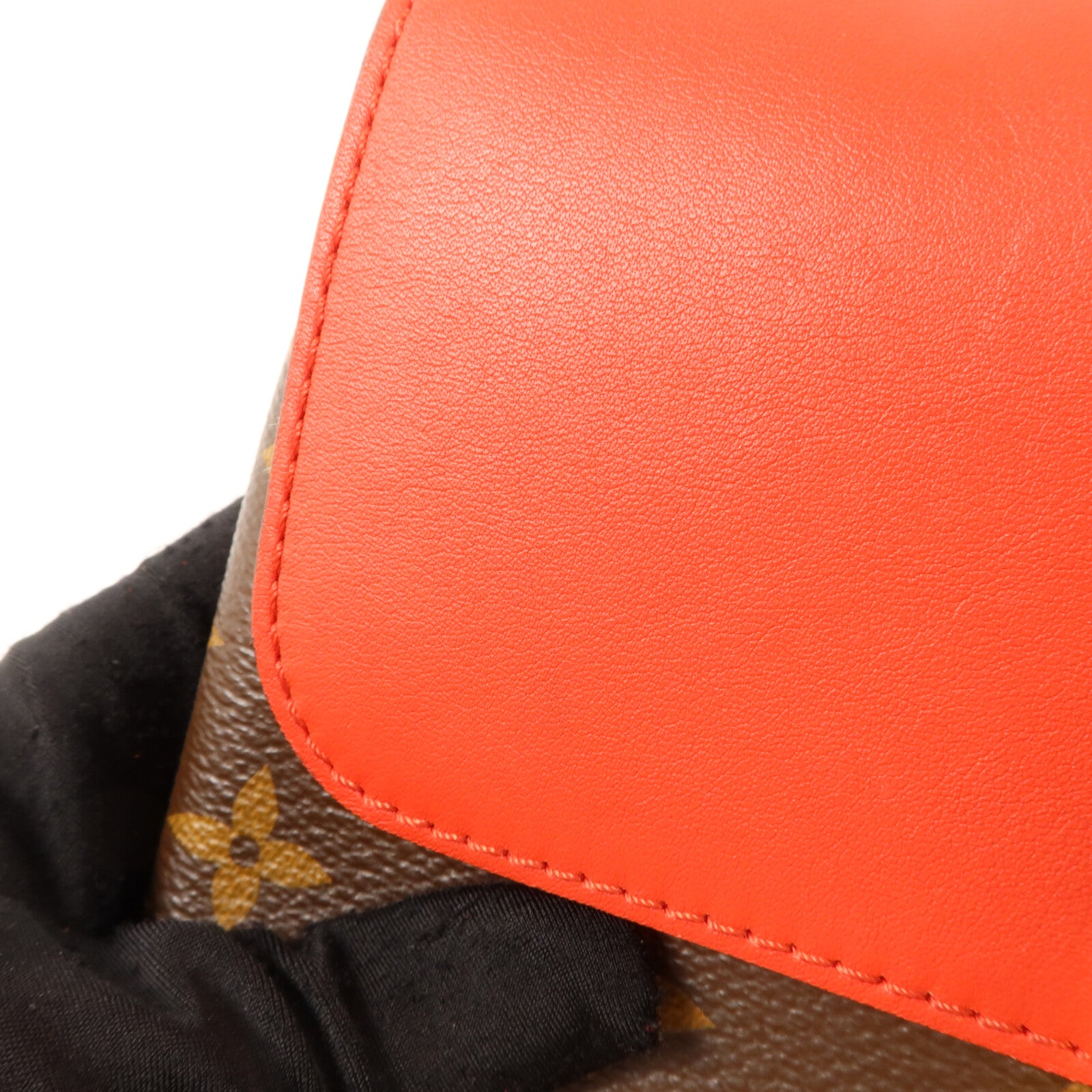 LOUIS VUITTON Monogram Locky BB手挽肩背棕色/紅色