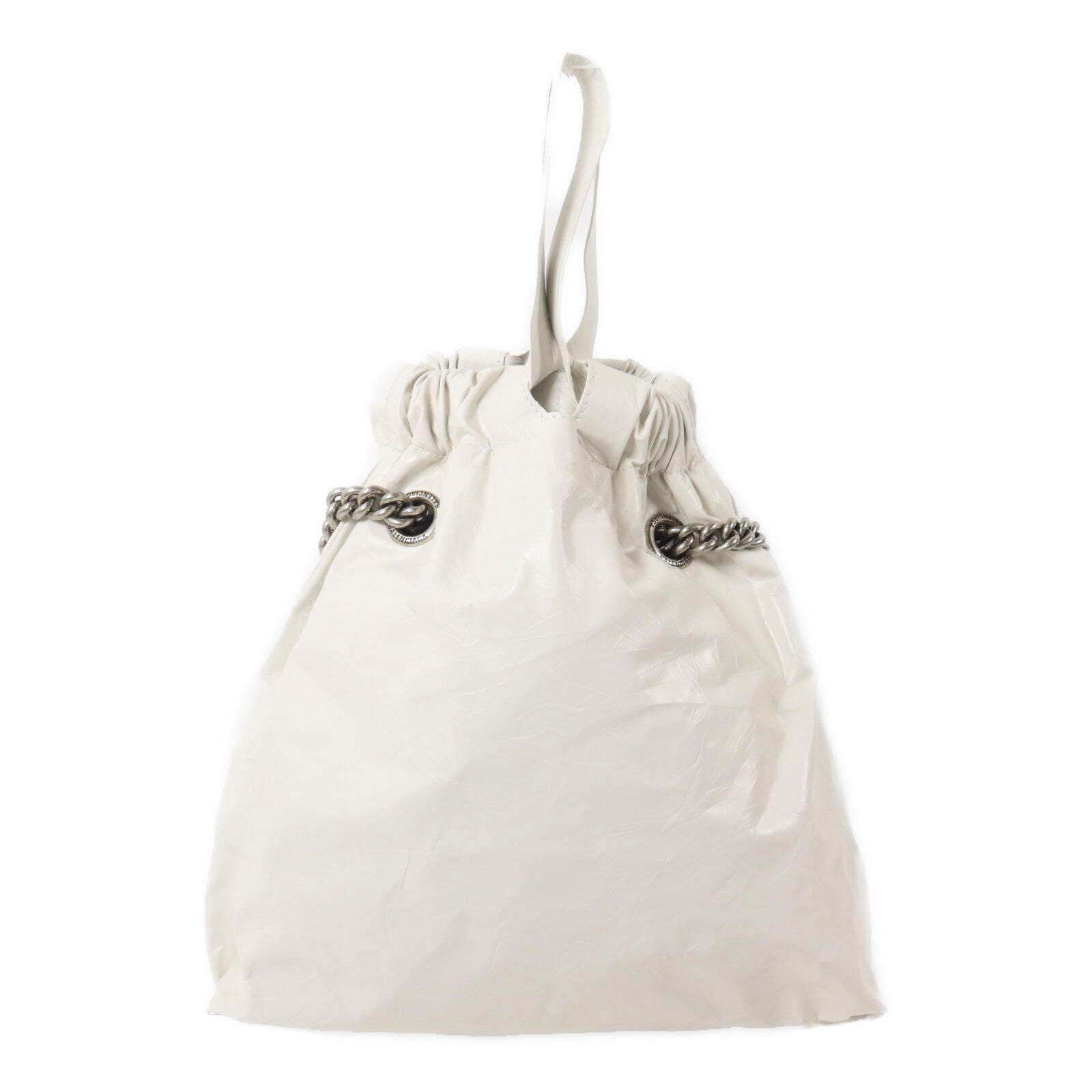 BALENCIAGA 牛皮皮革Crush Tote Small鏈帶手挽肩背兩用袋