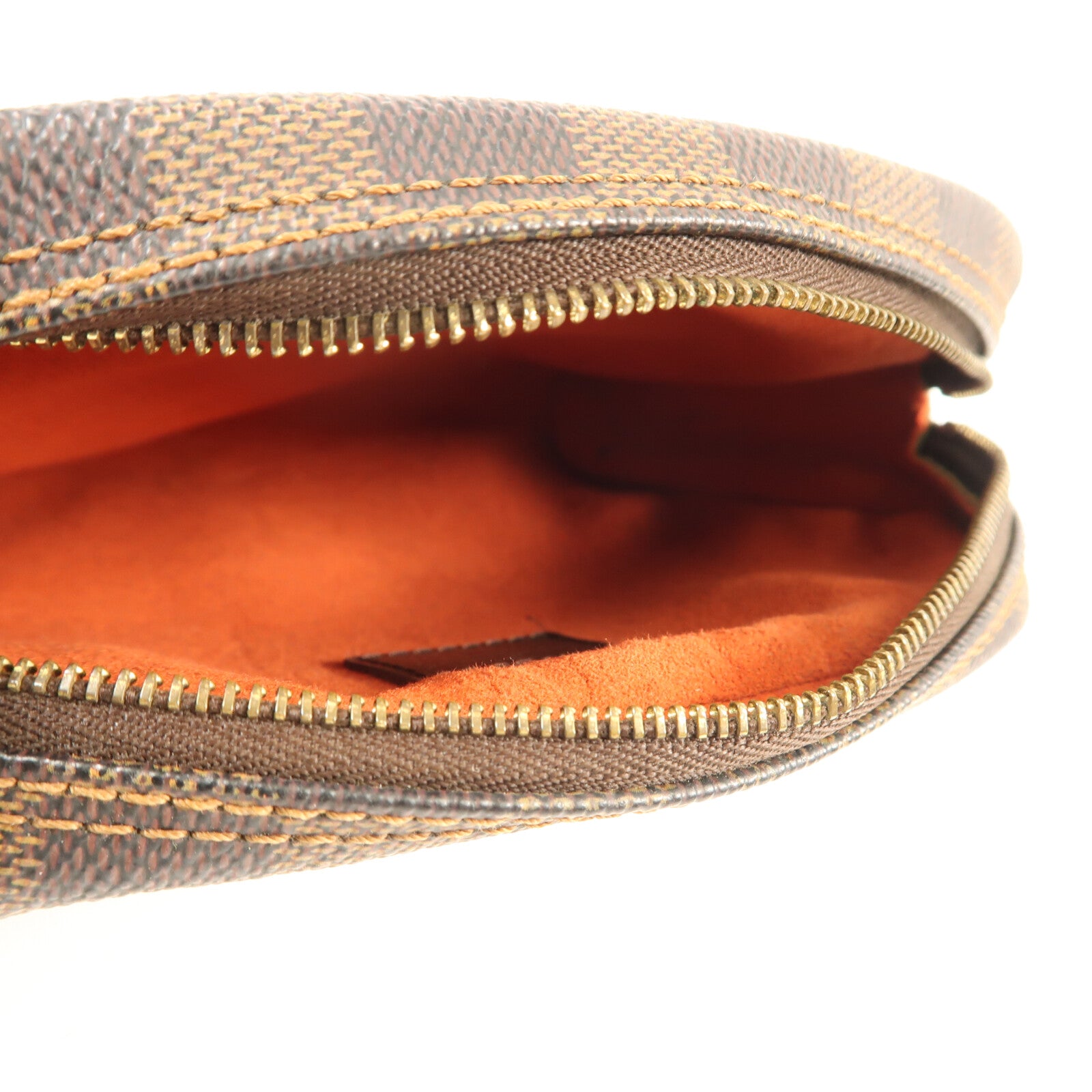 LOUIS VUITTON Damier Pochette Ipanema金扣肩背袋