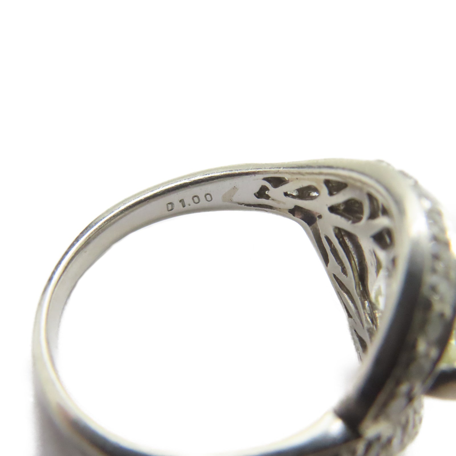JEWELRY PT900鉑金Diamond Ring 1.735ct/1.00ct鑚石戒指US#6.75