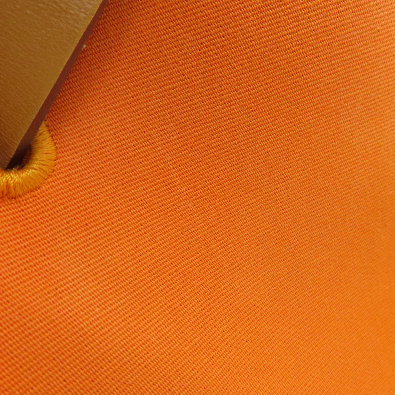 HERMES 帆布Herbag PM银扣手挽肩背两用袋Orange橙色