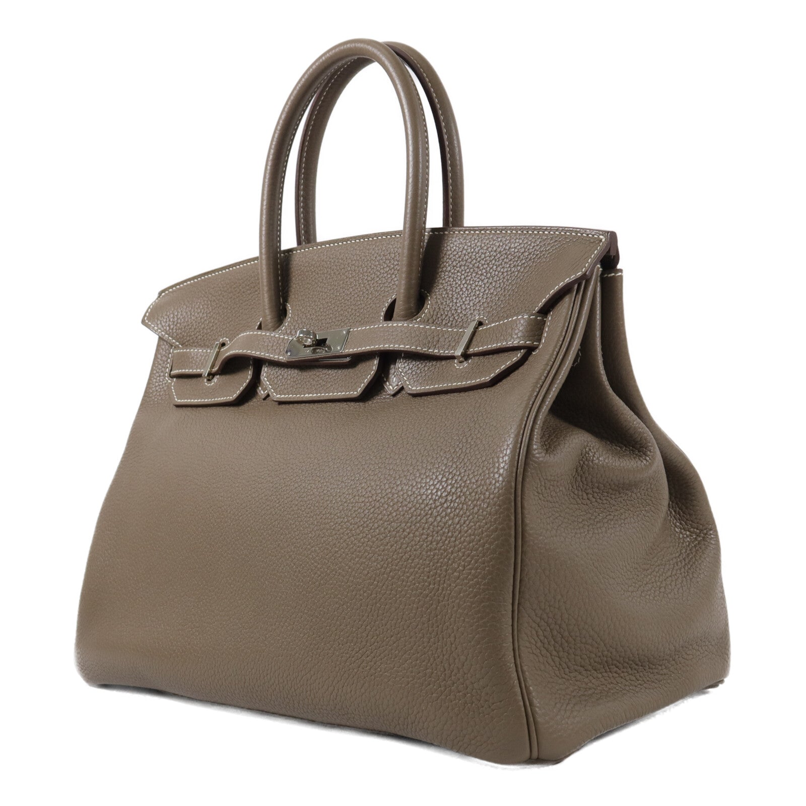 HERMES Clemence皮革Birkin 35手挽袋Etope
