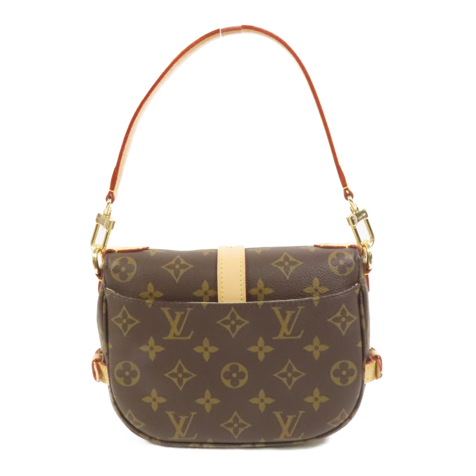 LOUIS VUITTON Monogram Saumur BB金扣手挽肩背兩用袋