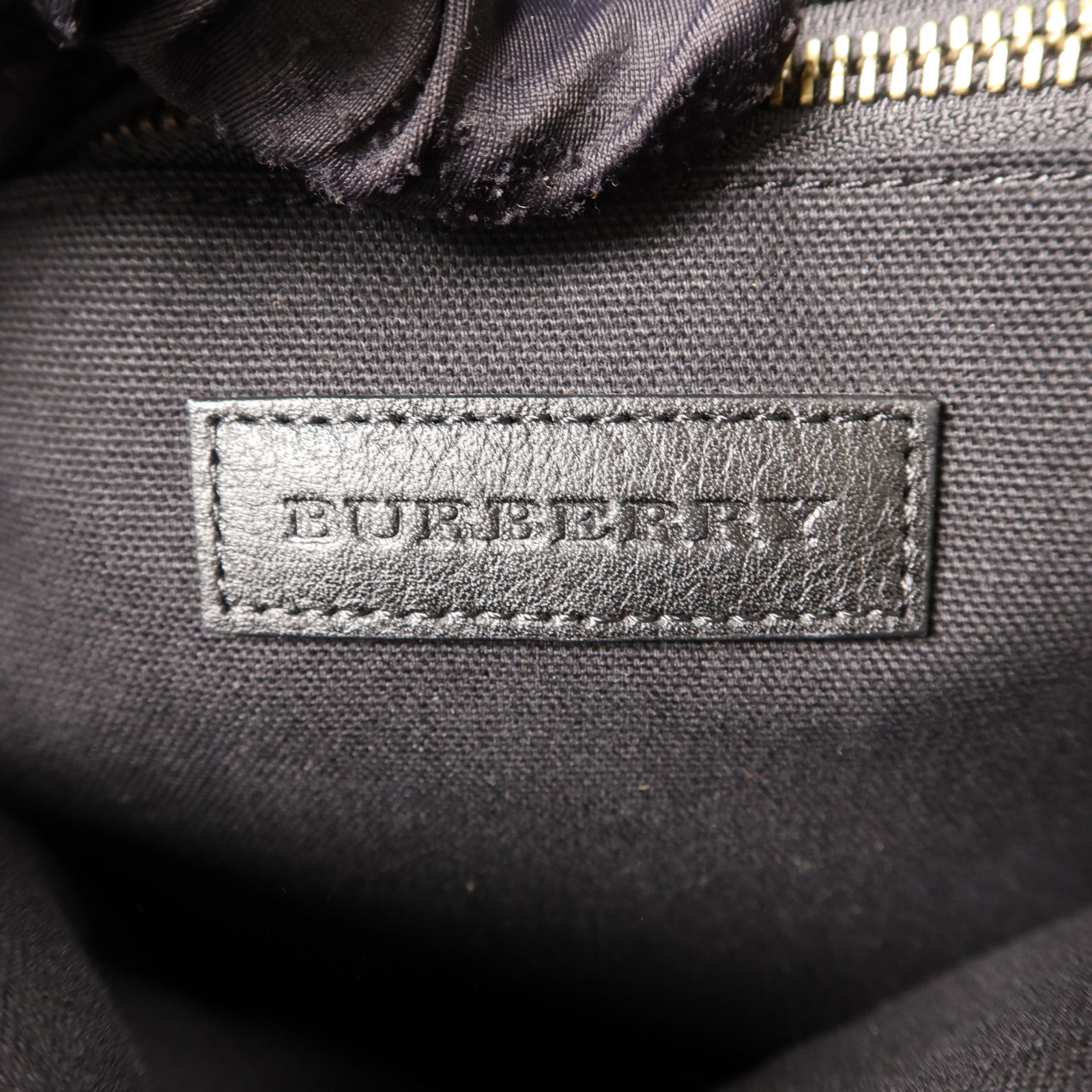 BURBERRY 帆布/牛皮皮革Abbeydale Backpack金扣背包