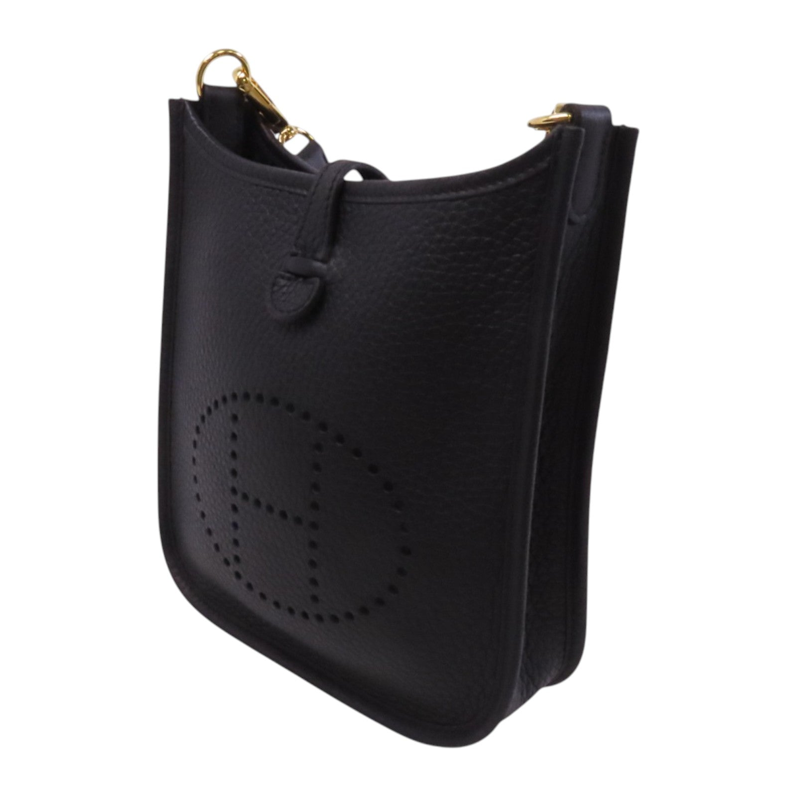 HERMES Clemence皮革Evelyne TPM金扣肩背袋