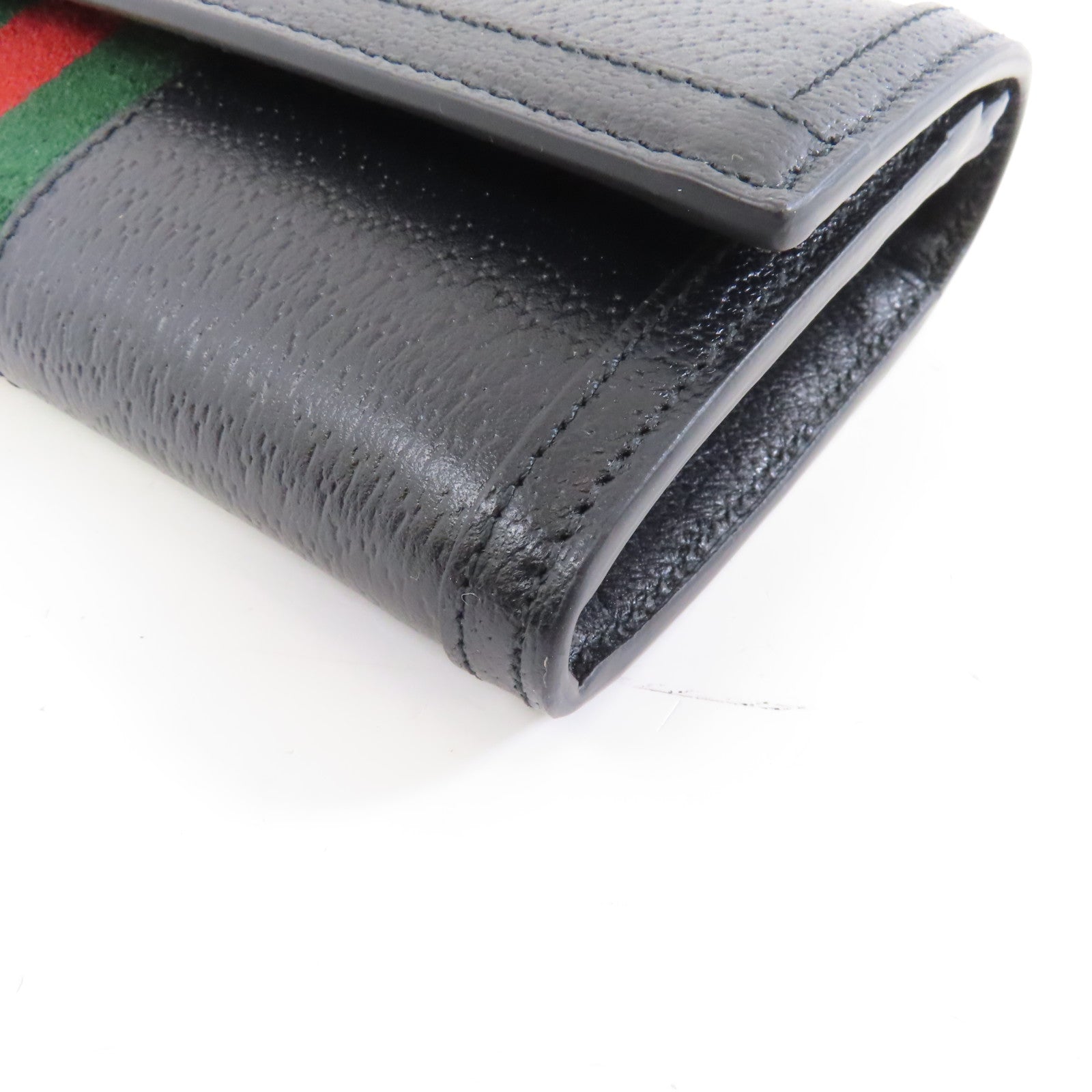 GUCCI 牛皮皮革Ophidia Long Wallet金扣長錢包黑色