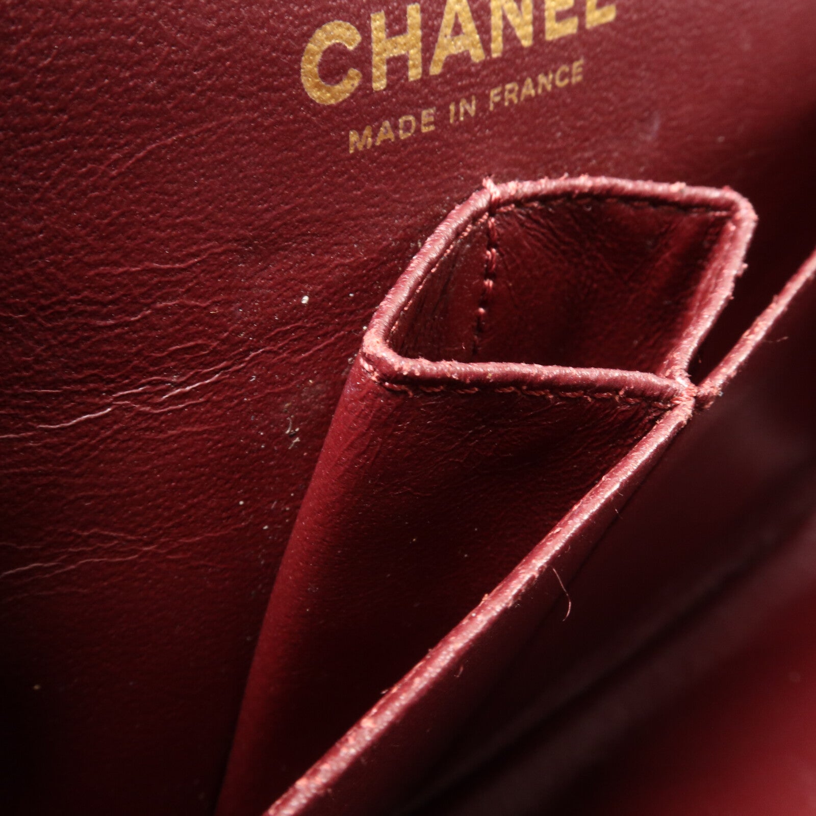 CHANEL 牛皮皮革2.55 Medium鏈帶肩背袋