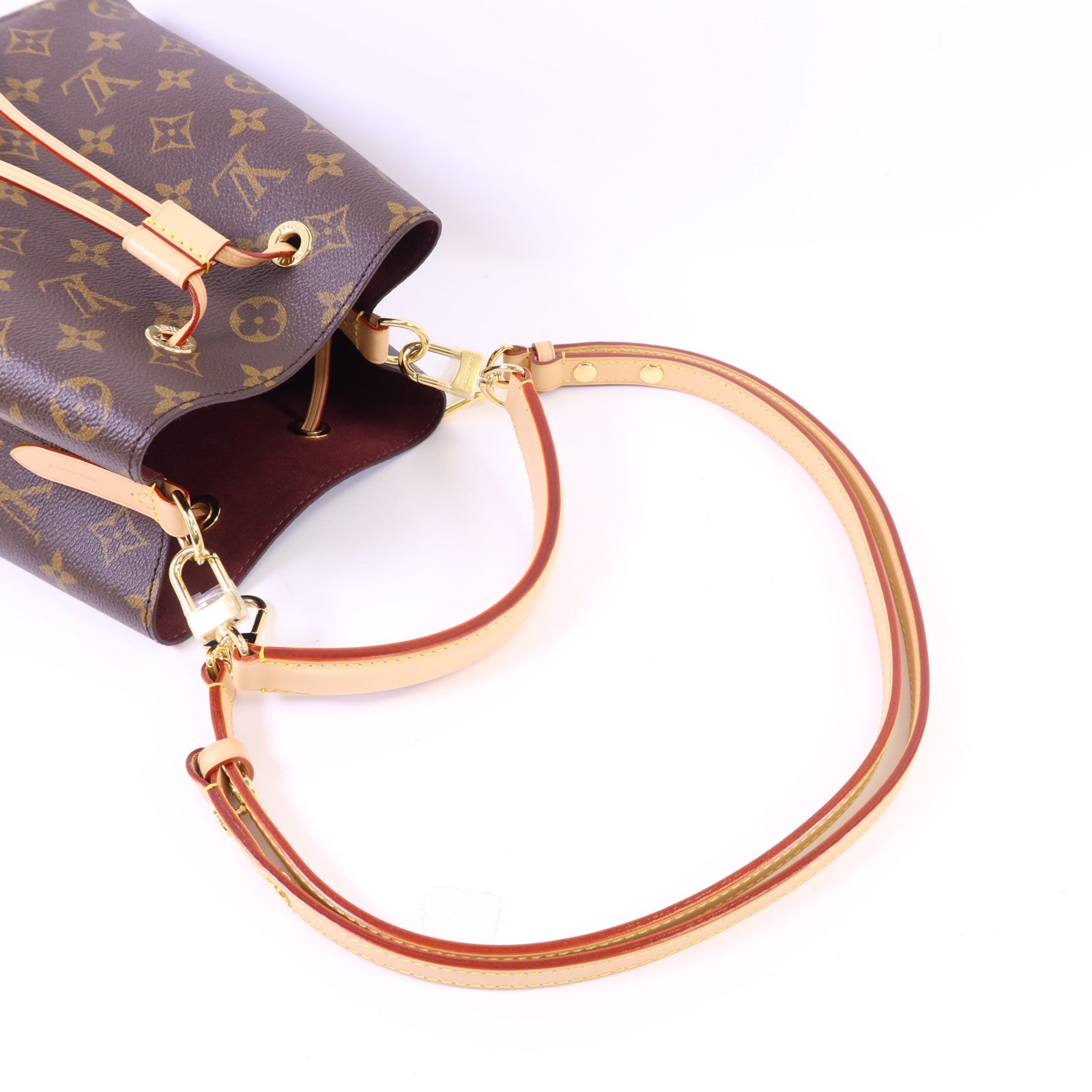 LOUIS VUITTON Monogram Neonoe BB金扣肩背袋