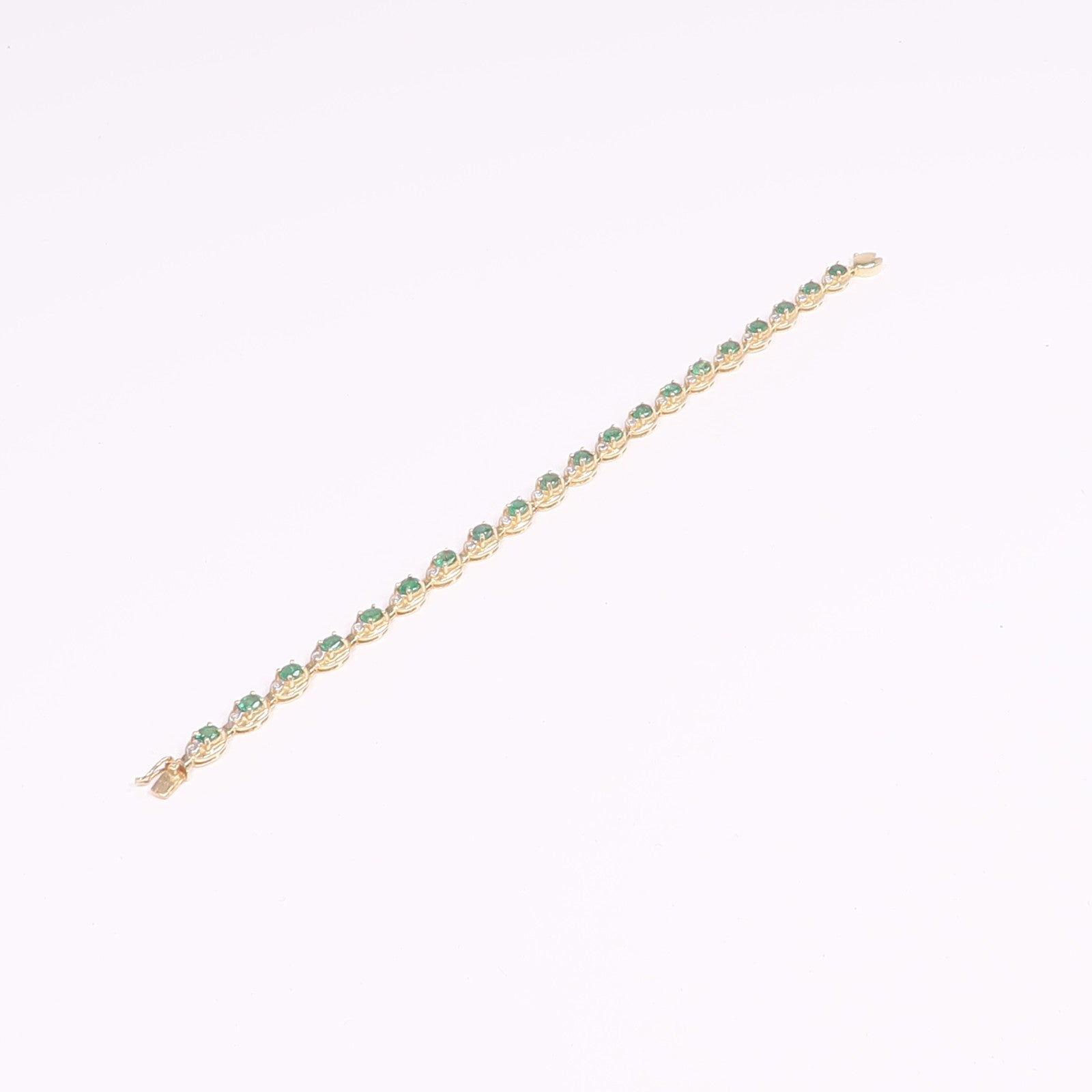 JEWELRY 18K黃金/白金Emerald Bracelet綠寶石手鏈